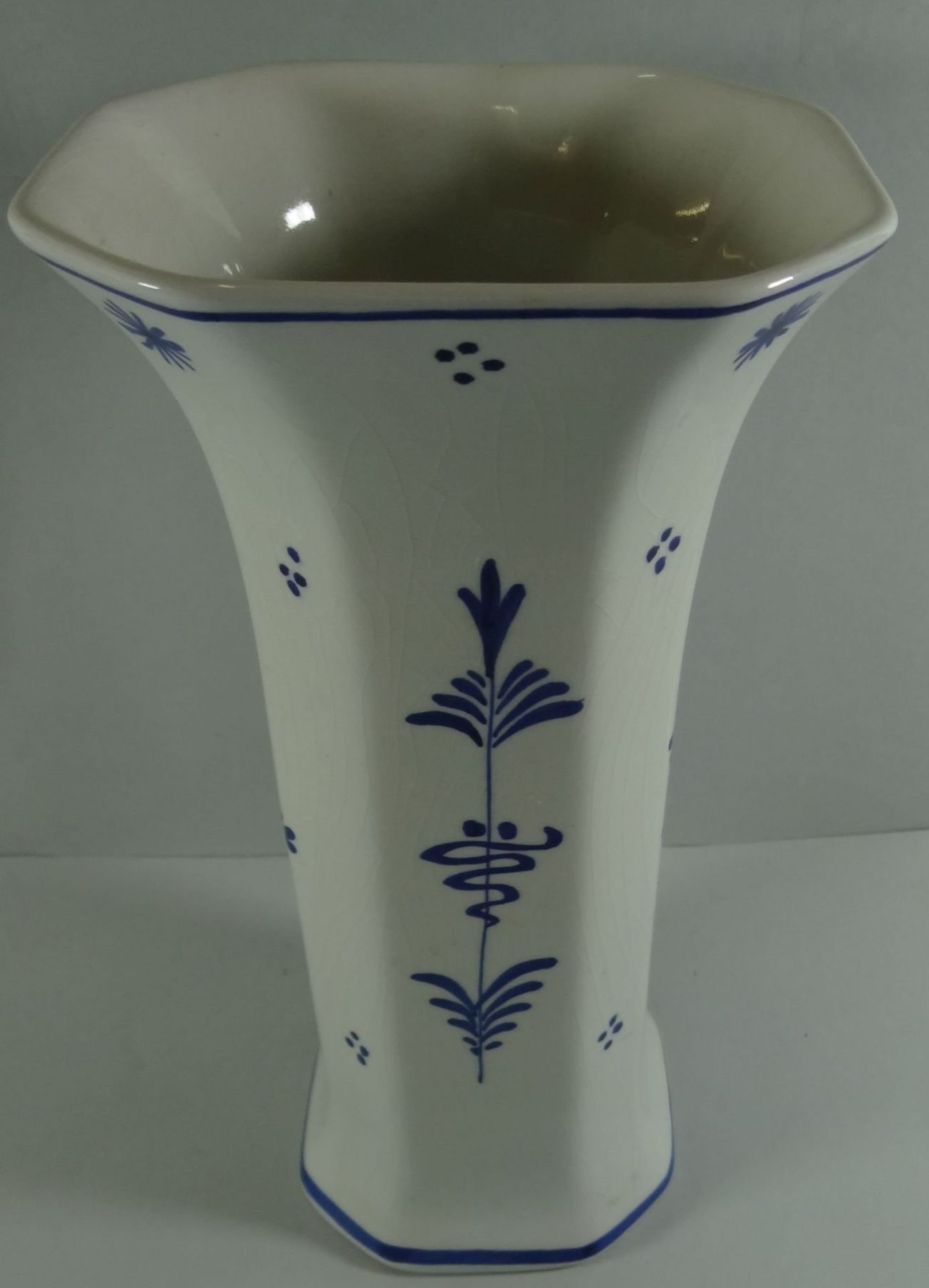 Vase "Delft" Blaumalerei, H-23 cm - Bild 4 aus 5