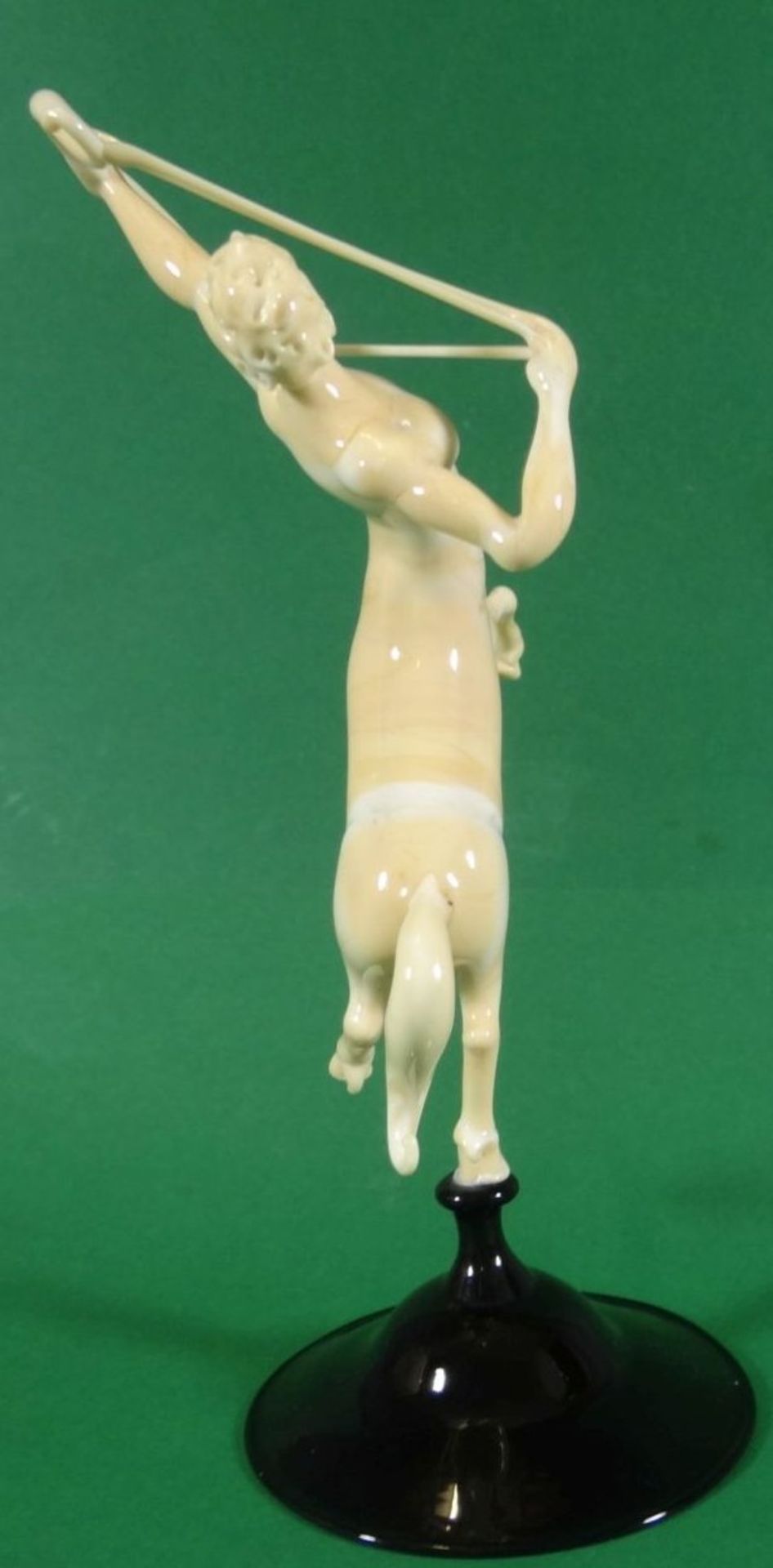 seltene Murano Figur "Zentaur auf schwarzen Stand, H-18 cm , sehr gut erhalten - Bild 4 aus 6