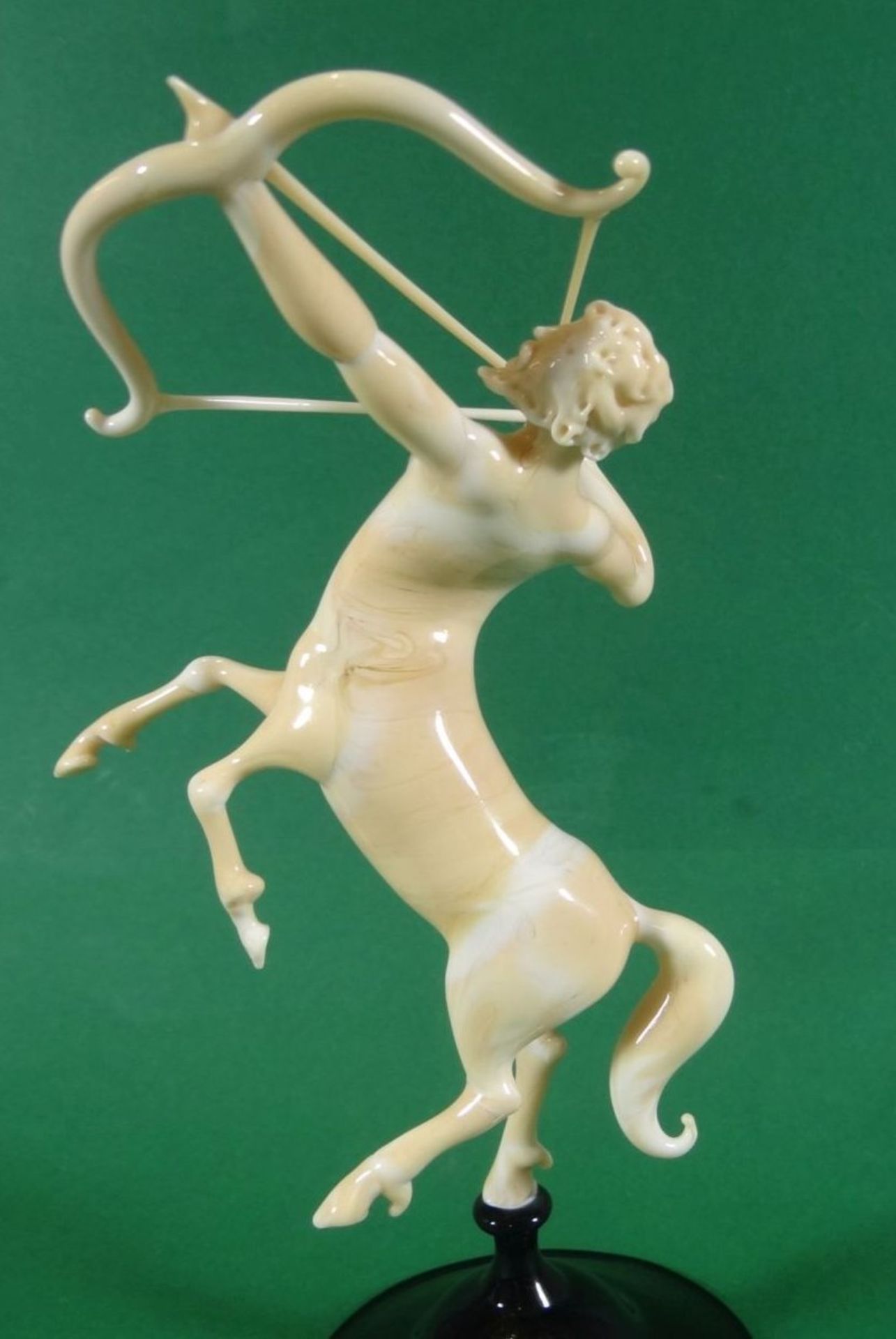 seltene Murano Figur "Zentaur auf schwarzen Stand, H-18 cm , sehr gut erhalten - Bild 5 aus 6