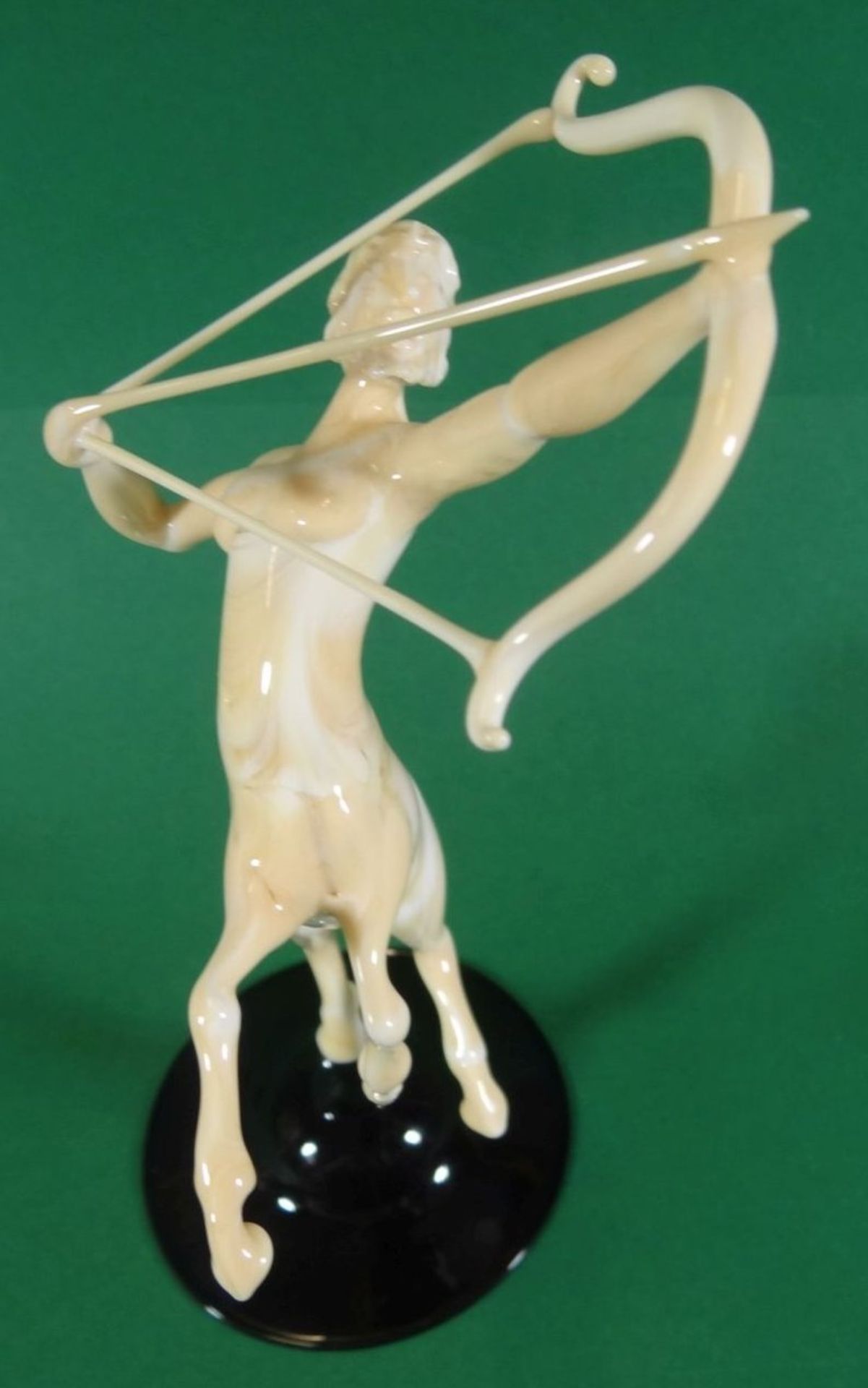 seltene Murano Figur "Zentaur auf schwarzen Stand, H-18 cm , sehr gut erhalten - Bild 6 aus 6