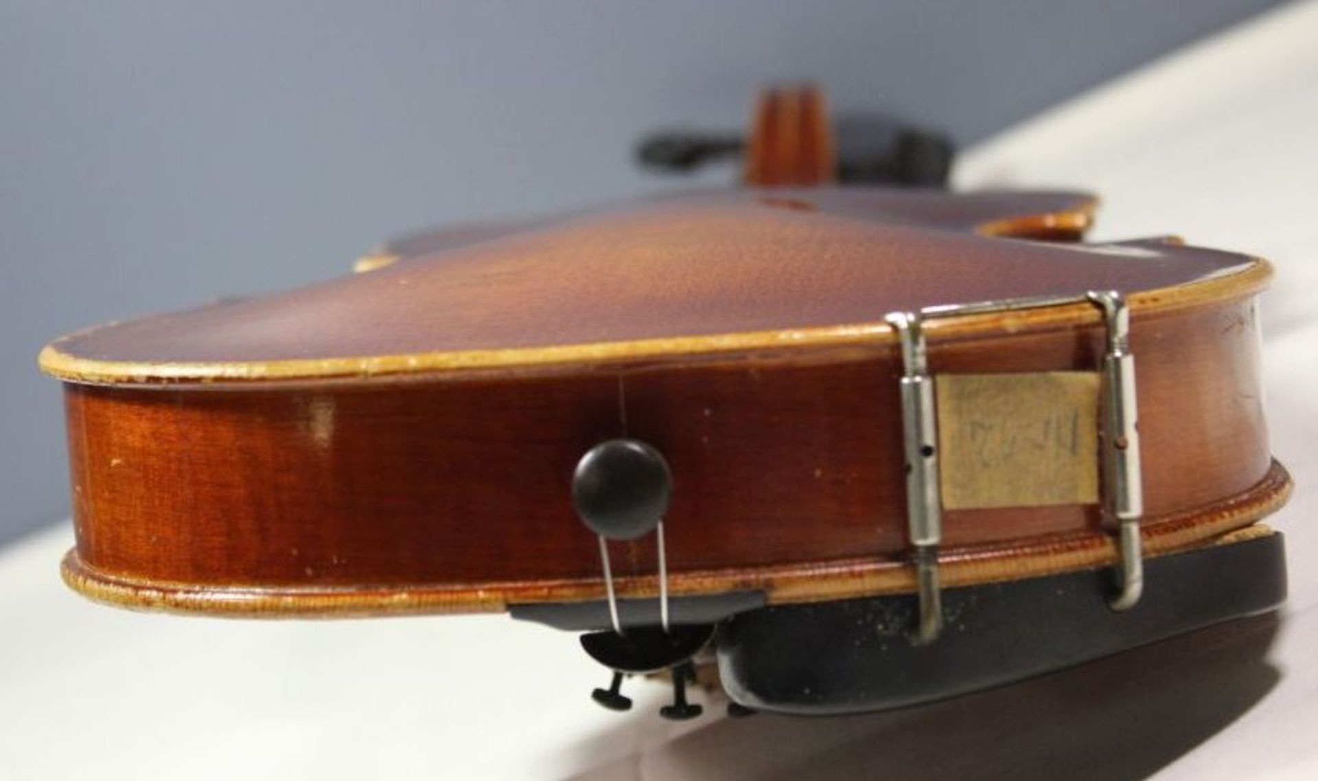 Geige, innen Klebeetikett " Antonius Stradivarius faciebat Cremona 1713", Made in W.-Germany, - Bild 7 aus 10