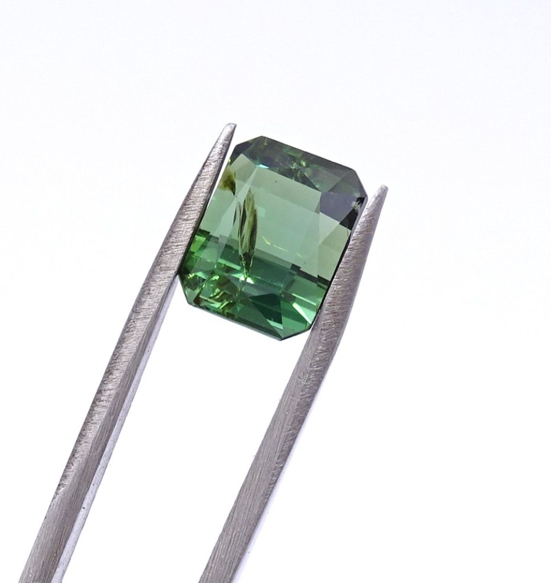 Grüner Turmalin 2,99ct.,natürlich,8,7x6,7 - Bild 2 aus 6