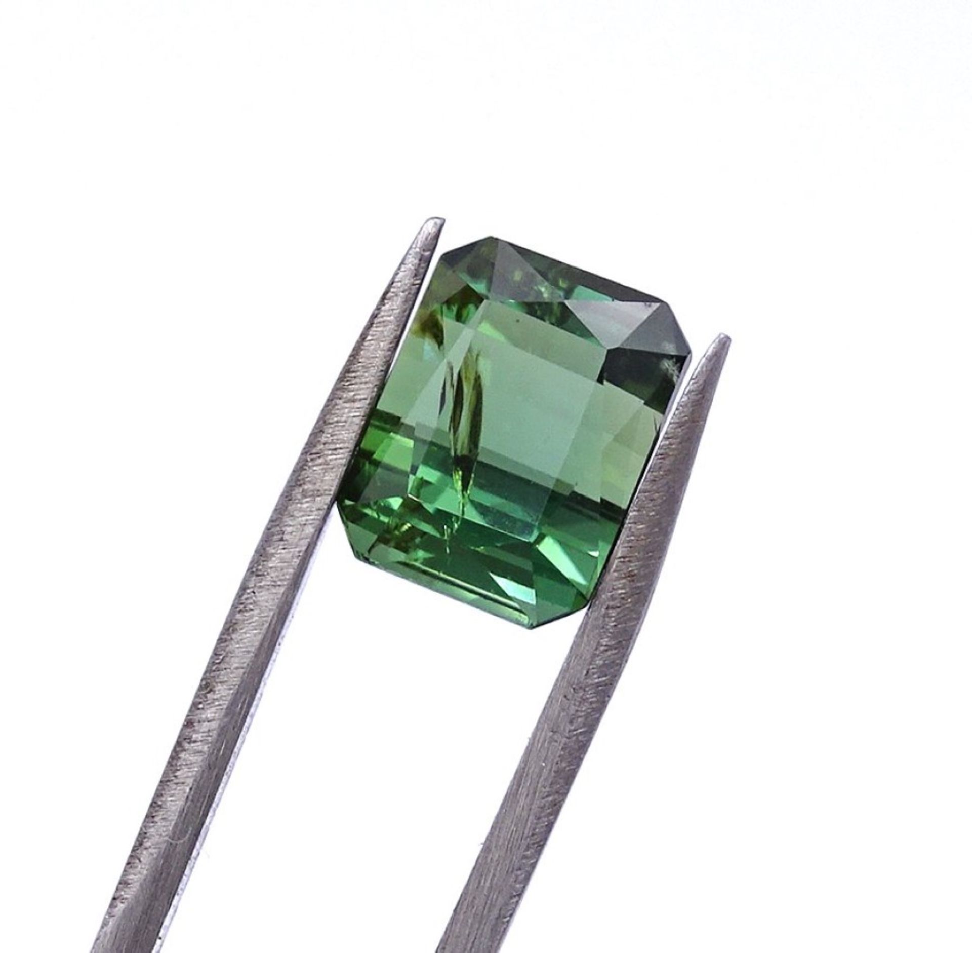 Grüner Turmalin 2,99ct.,natürlich,8,7x6,7 - Bild 3 aus 6