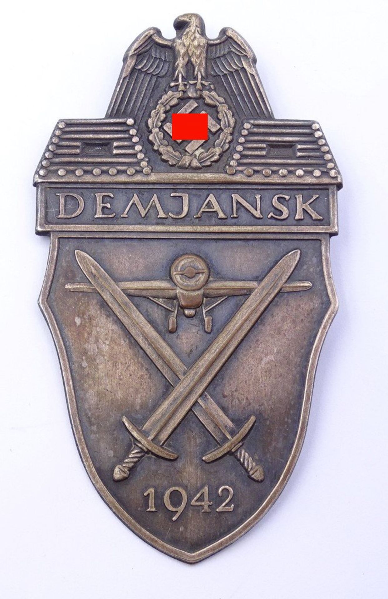 Demjansk Schild 1942 mit 2 Spliten