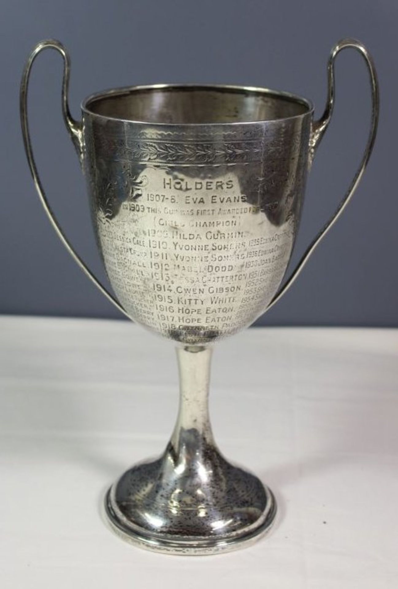 Pokal, Sterling, 455gr., Borough of West Bromwich , Long Distance Swimming Championschip, div. - Bild 3 aus 3