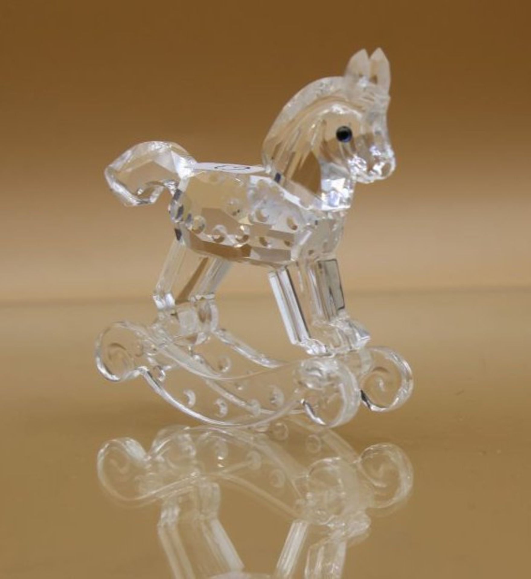 Schaukelpferd, Swarovski, H-6,5cm. - Bild 2 aus 4