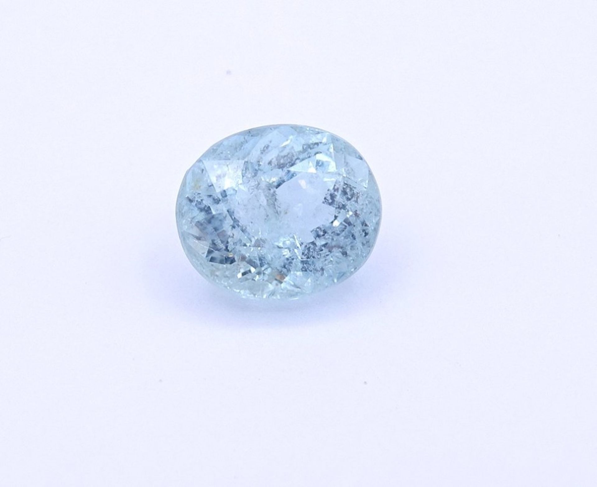 Aquamarin 3,57ct.,natürlich, 10,2x8,7x6,7m - Bild 6 aus 6