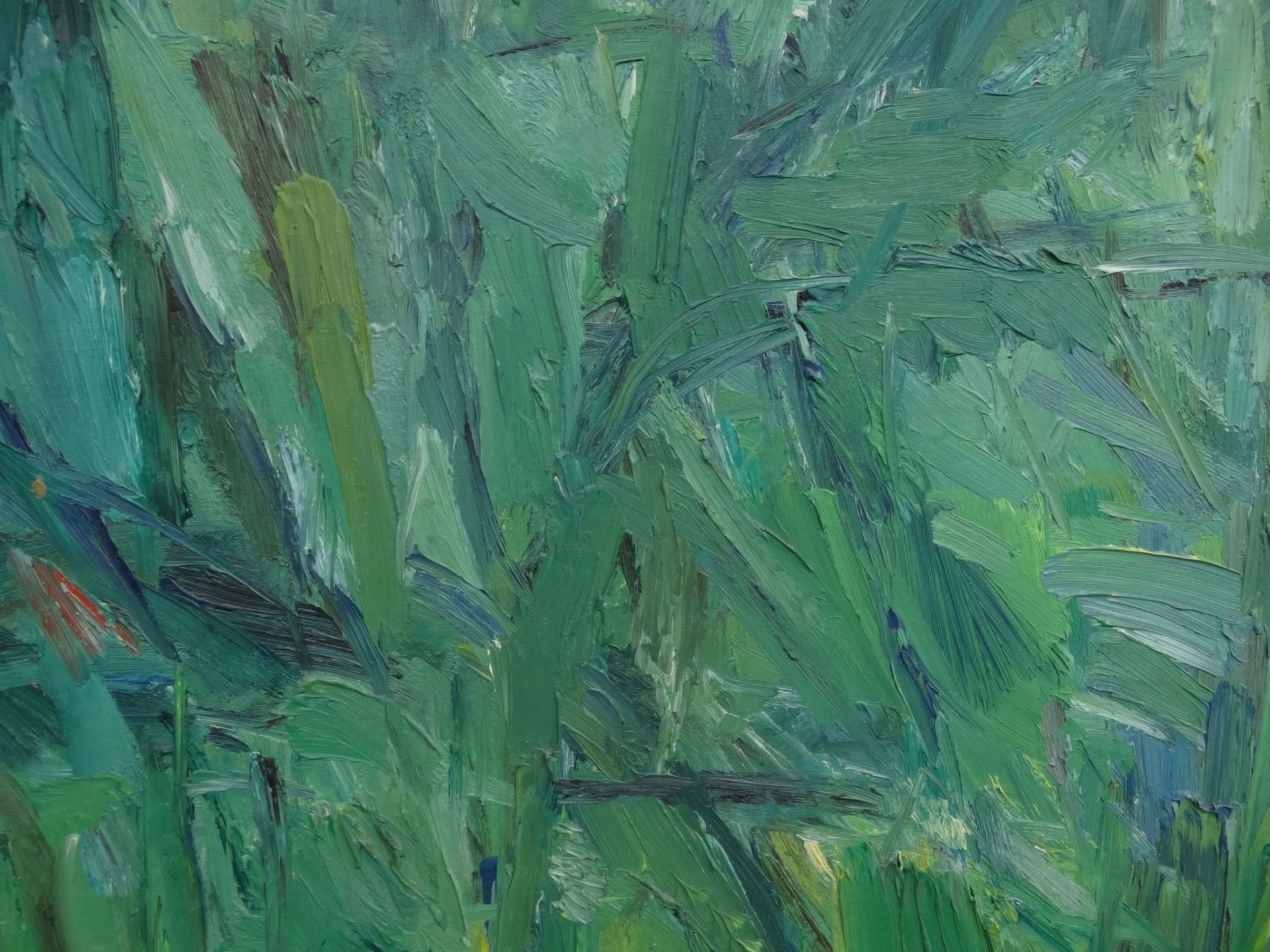 Pompilio MANDELLI (1912-2006), 1955 "Paesaggio verde", Öl/Leinen, 77x88 cm, anbei PP- Buch über - Bild 3 aus 10