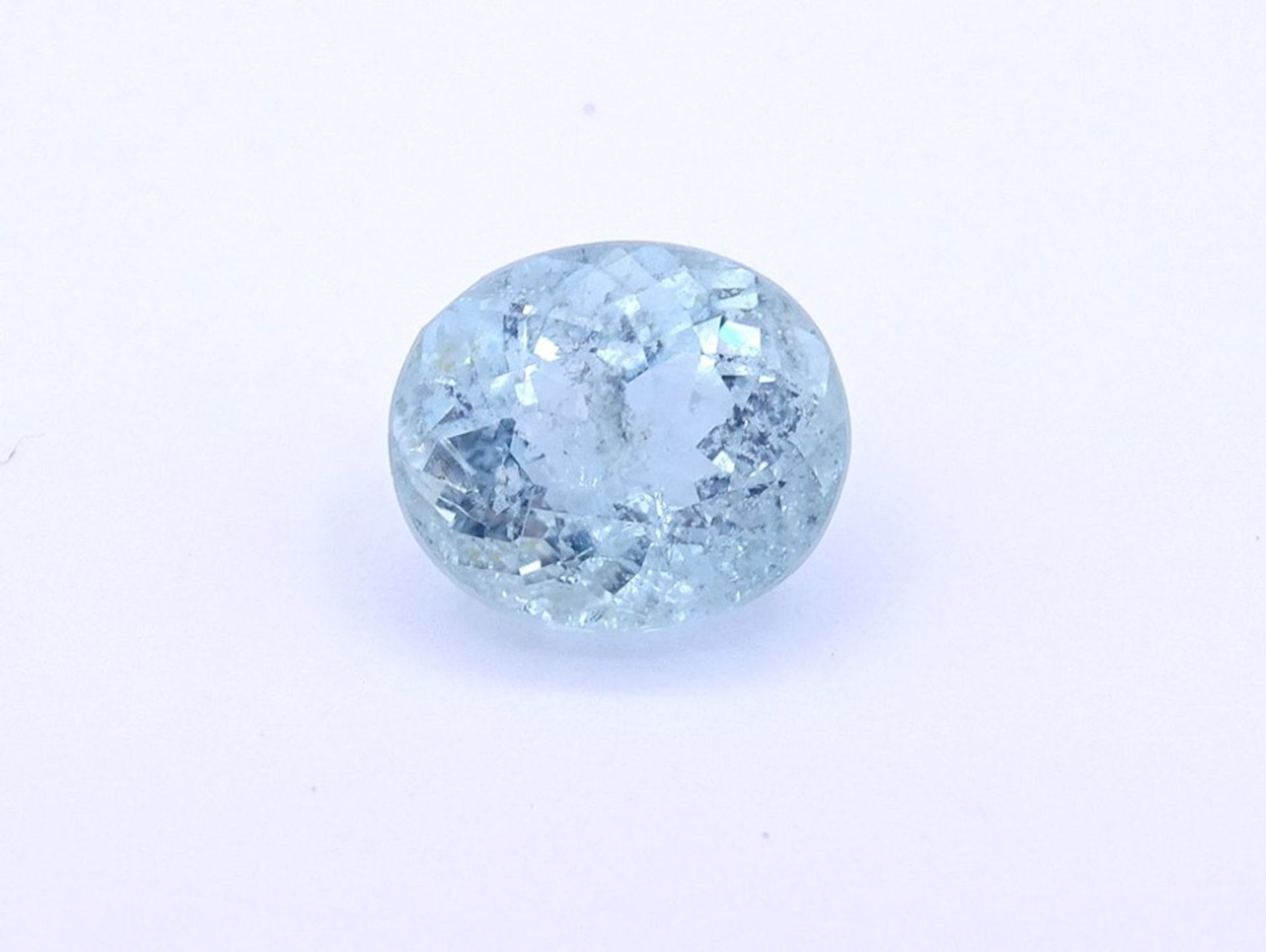 Aquamarin 3,57ct.,natürlich, 10,2x8,7x6,7m - Bild 5 aus 6