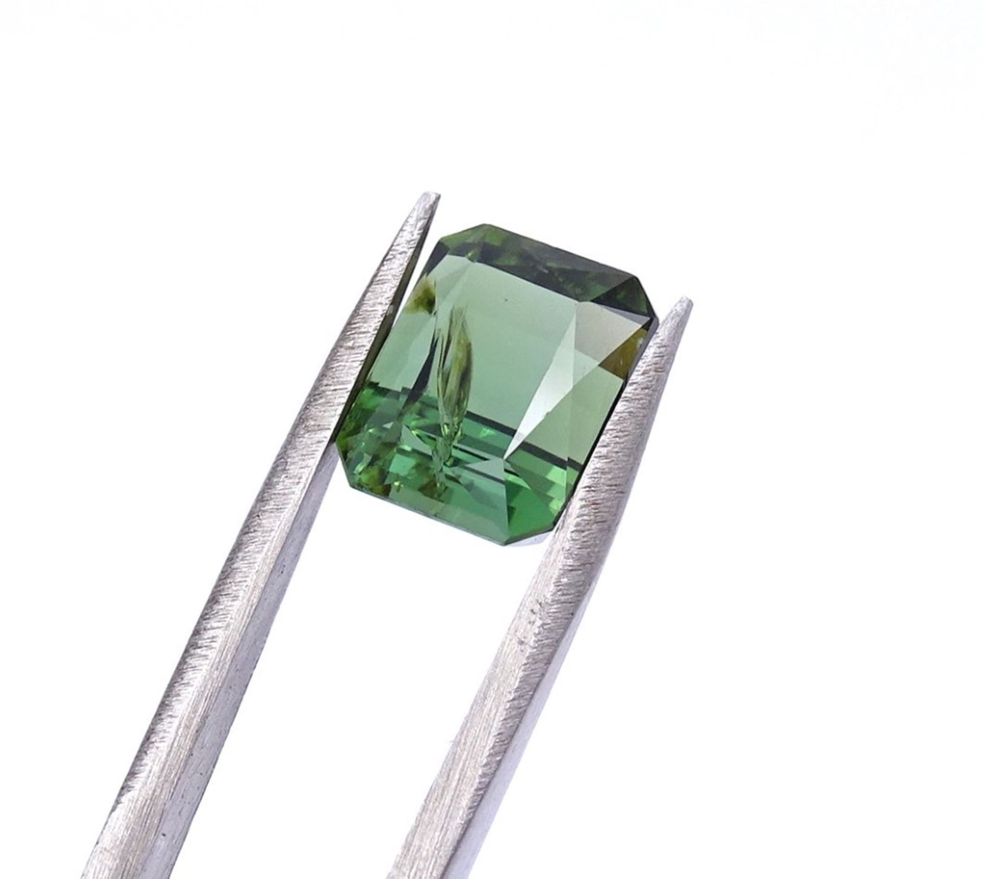 Grüner Turmalin 2,99ct.,natürlich,8,7x6,7 - Bild 4 aus 6