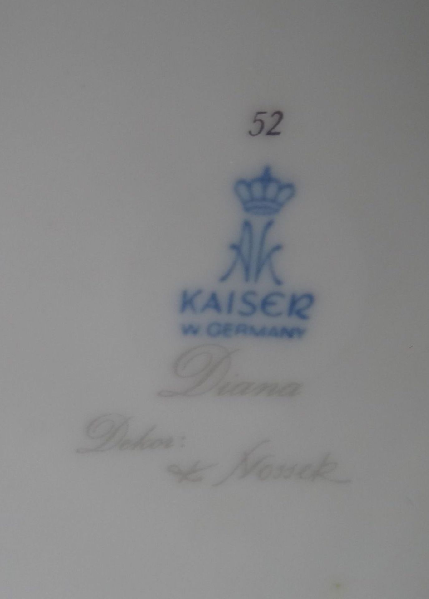 grosse Deckelvase "Kaiser" Dekor Diana, Entw. K.Nossack, H-32 cm - Bild 8 aus 8