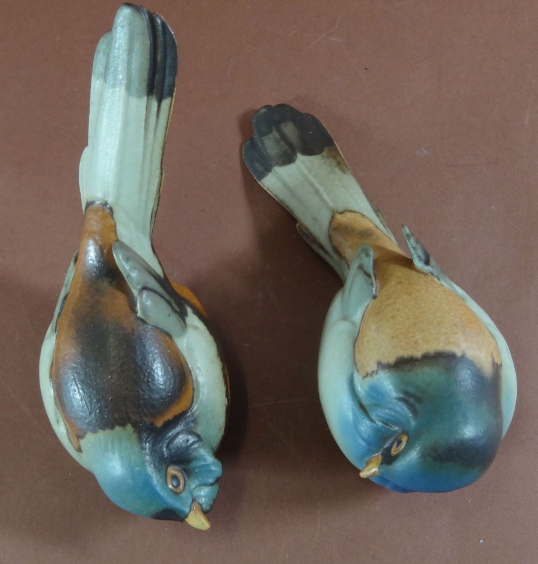 Vogelpaar "Bing&Gröndahl", L-13 cm, bemal - Bild 3 aus 6
