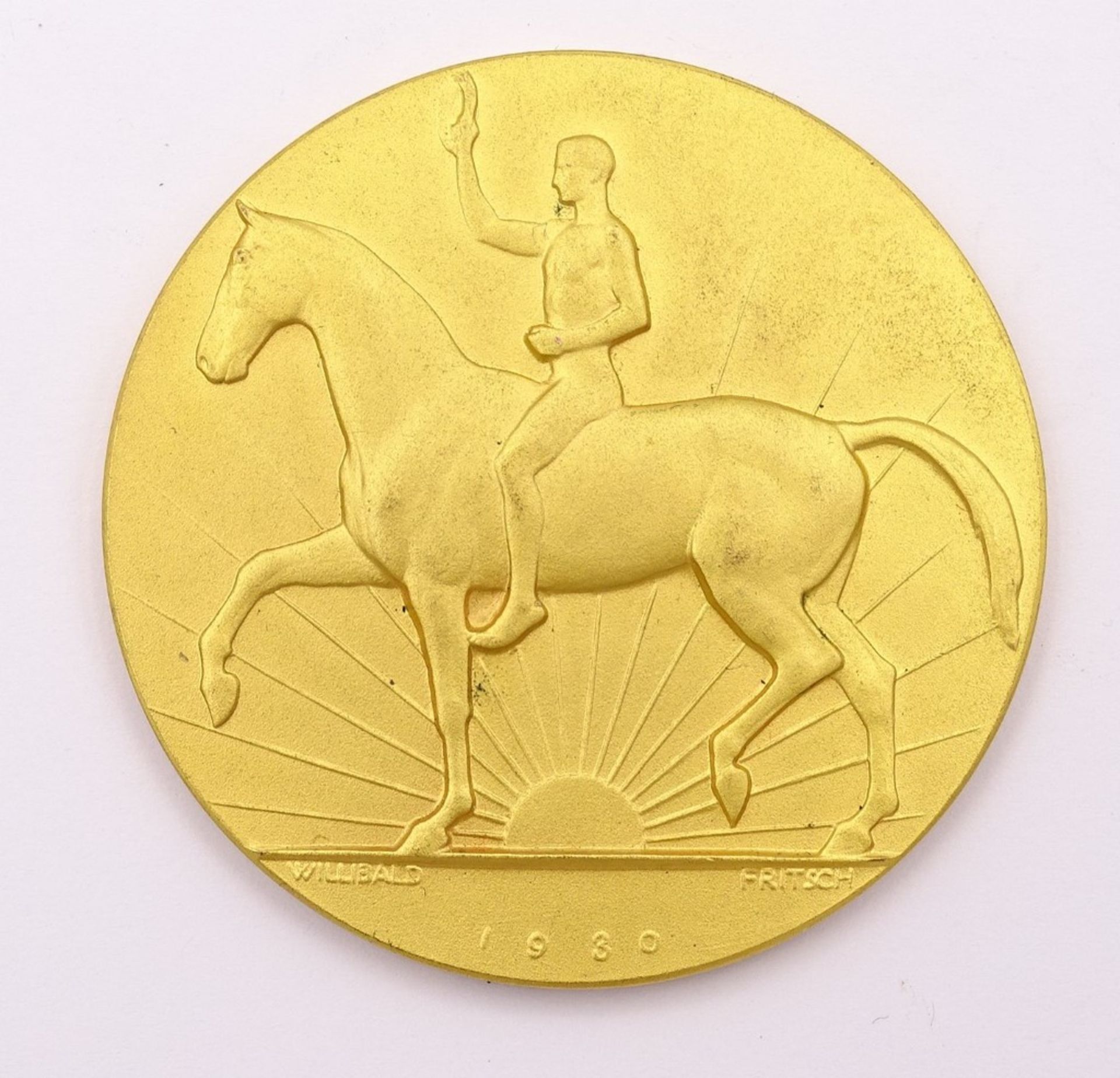 Medaille "25 Jahre Reichsverband für Zucht und Prüfung deutschen Warmbluts 1905-1930",d-5,5