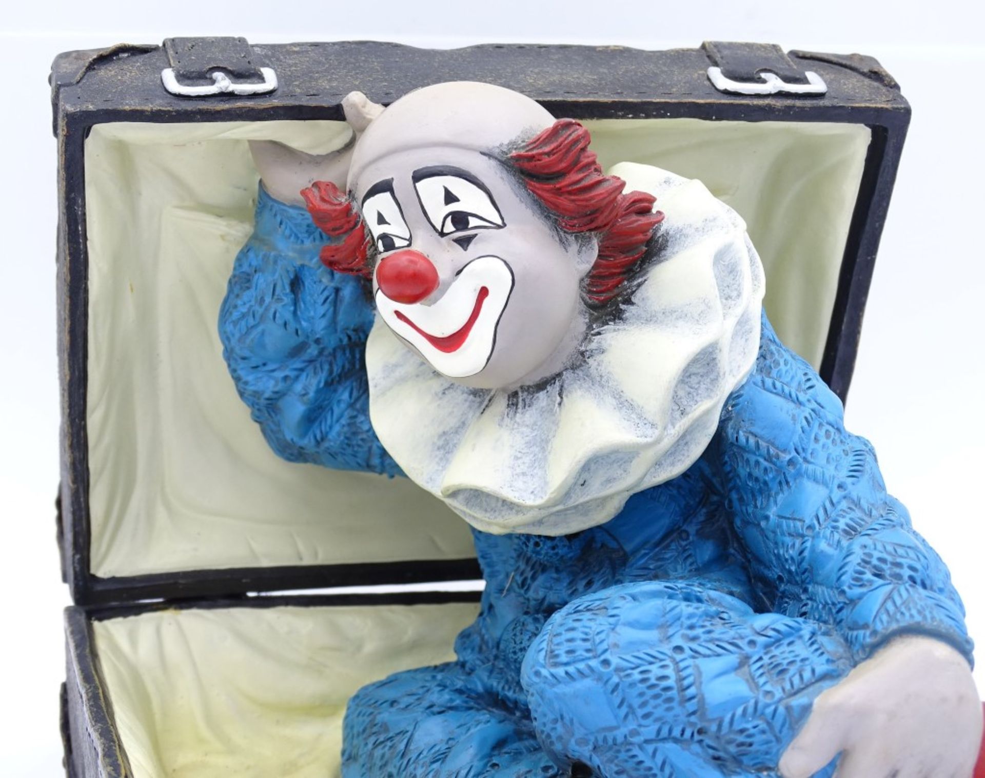 Gilde Clown im Koffer, H-13cm,L- 13,5cm - Bild 2 aus 4