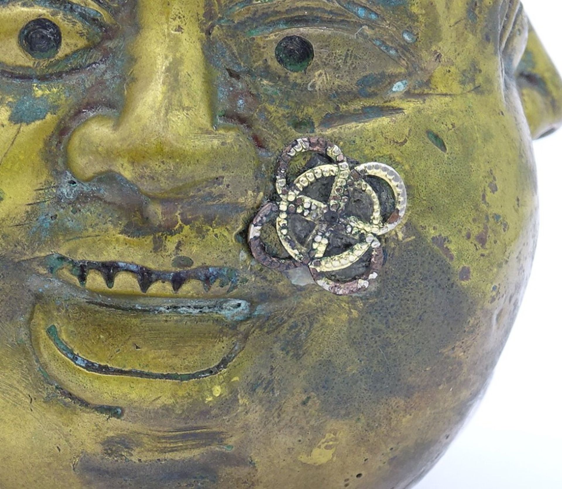 Bronze Buddha Kopf mit 4 Gesichtern,H-7,5cm, - Bild 4 aus 4