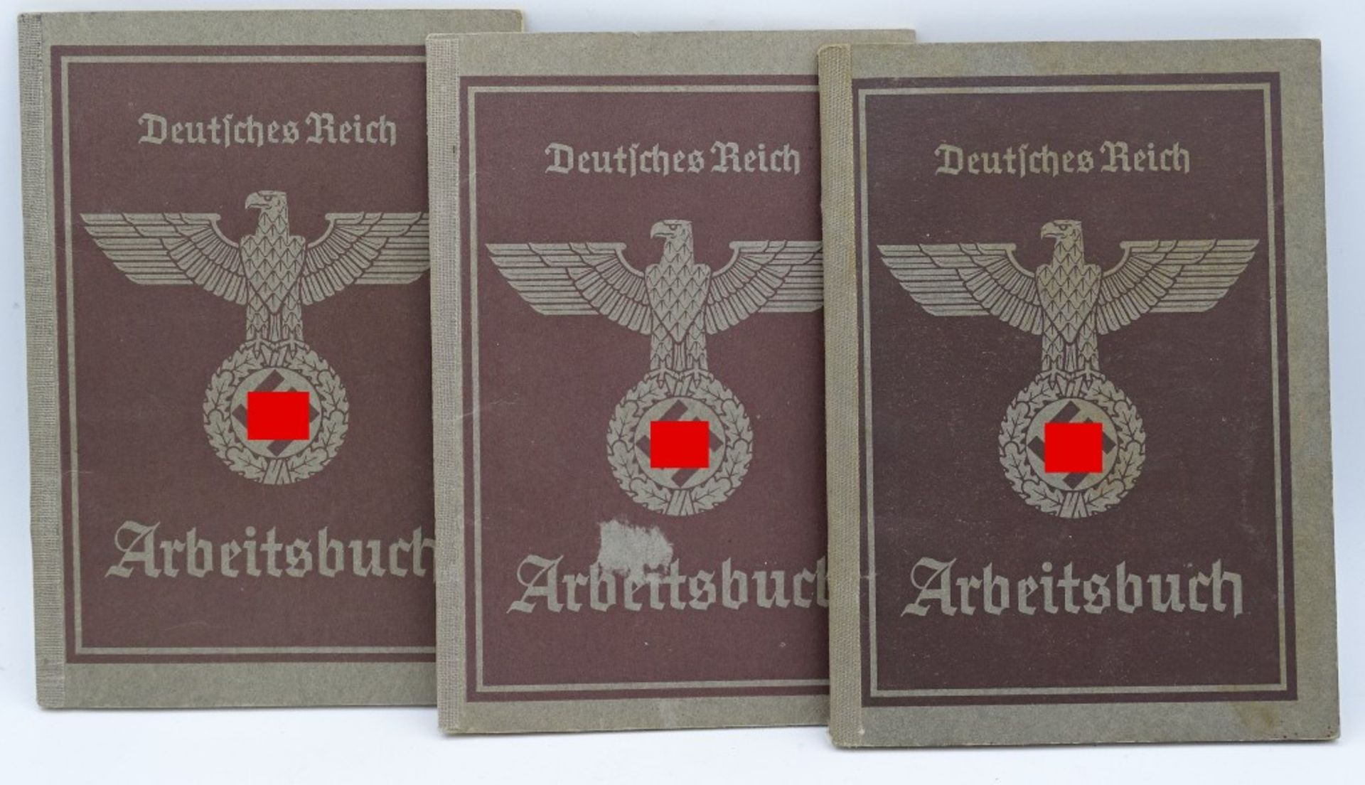 Drei Arbeitsbücher Deutsches Reic