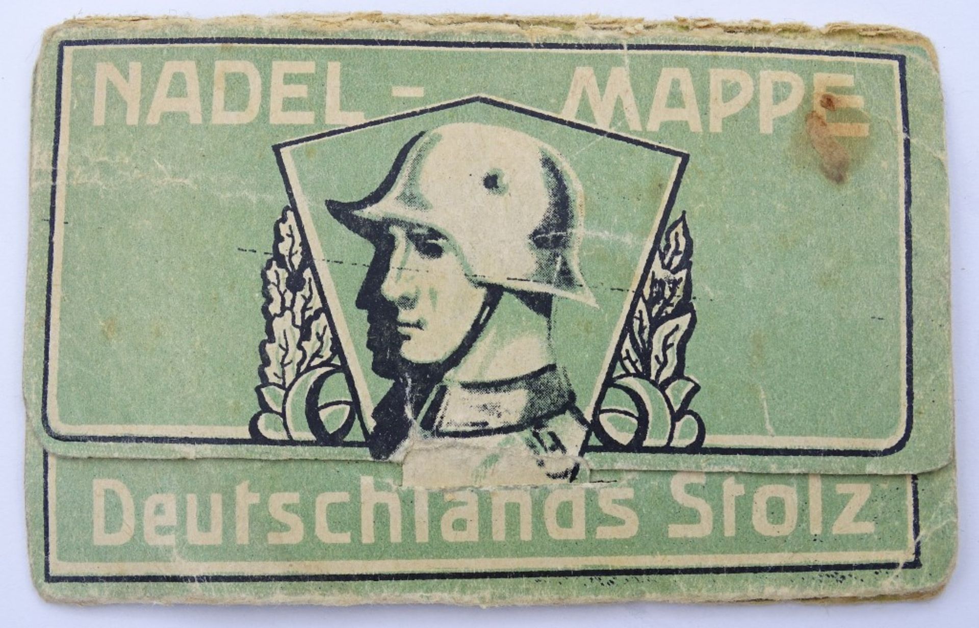 Nadel-Mappe der Wehrmacht vollständig,Alters-u. Gebrauchsspure