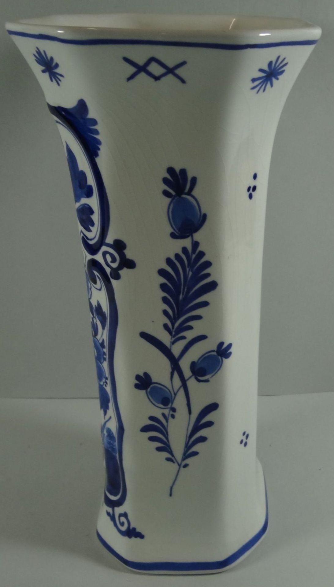 Vase "Delft" Blaumalerei, H-23 cm - Bild 3 aus 5
