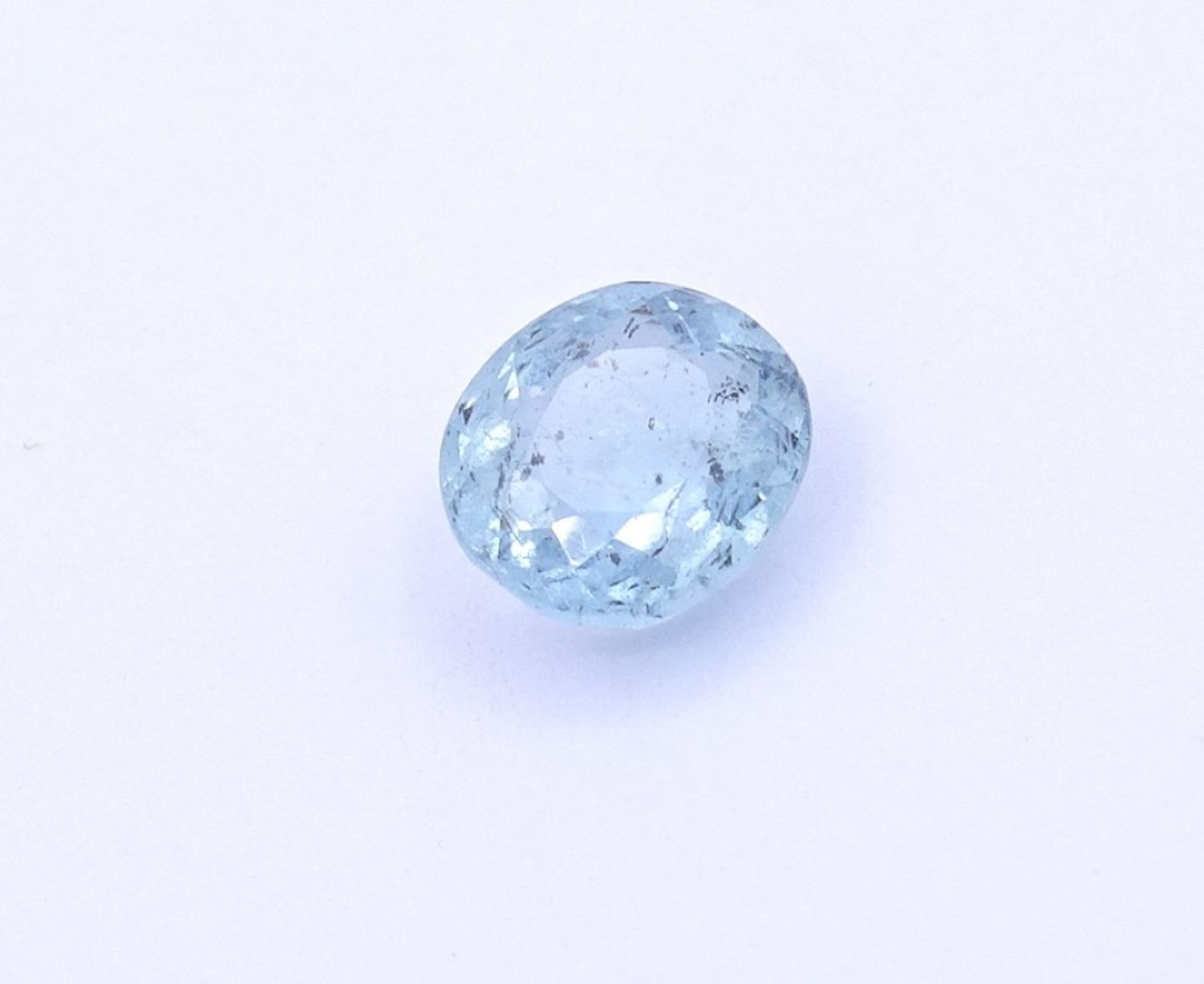 Aquamarin 1,35ct.,natürlich, 7,5x6,7x4,1m - Bild 4 aus 6