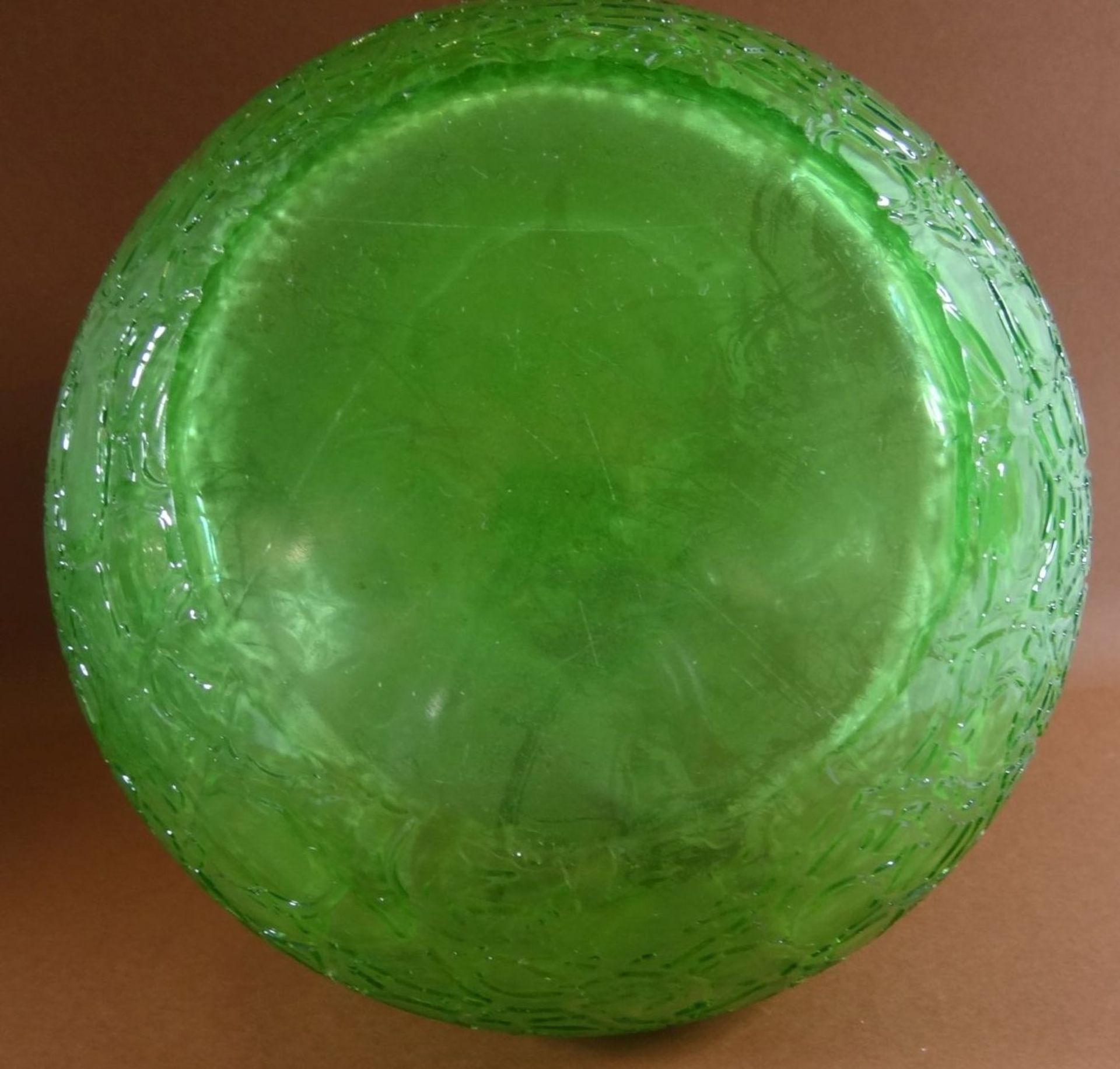 bauchige grüne Vase , Loetz, H-14 cm, D-14 c - Bild 6 aus 6