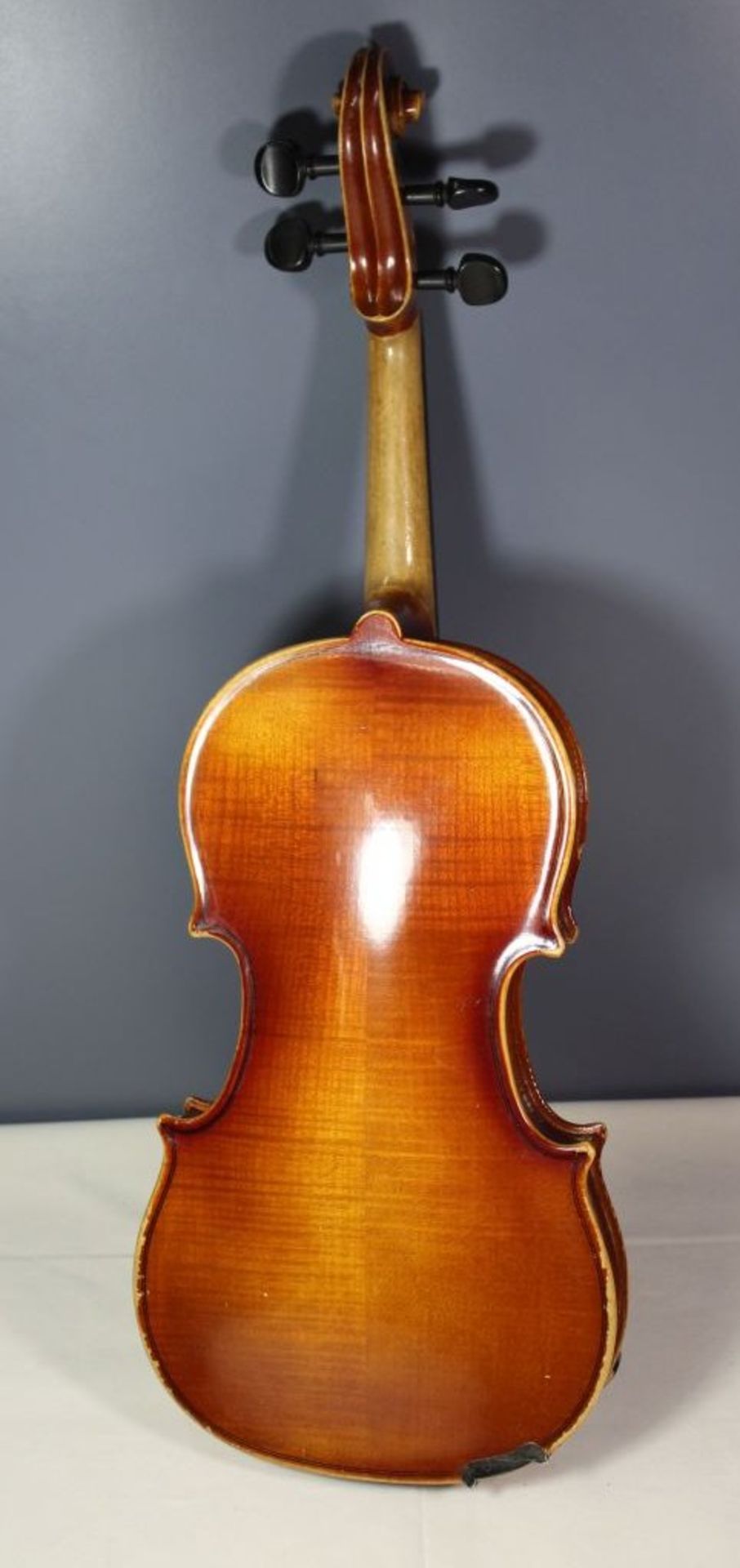 Geige, innen Klebeetikett " Antonius Stradivarius faciebat Cremona 1713", Made in W.-Germany, - Bild 6 aus 10