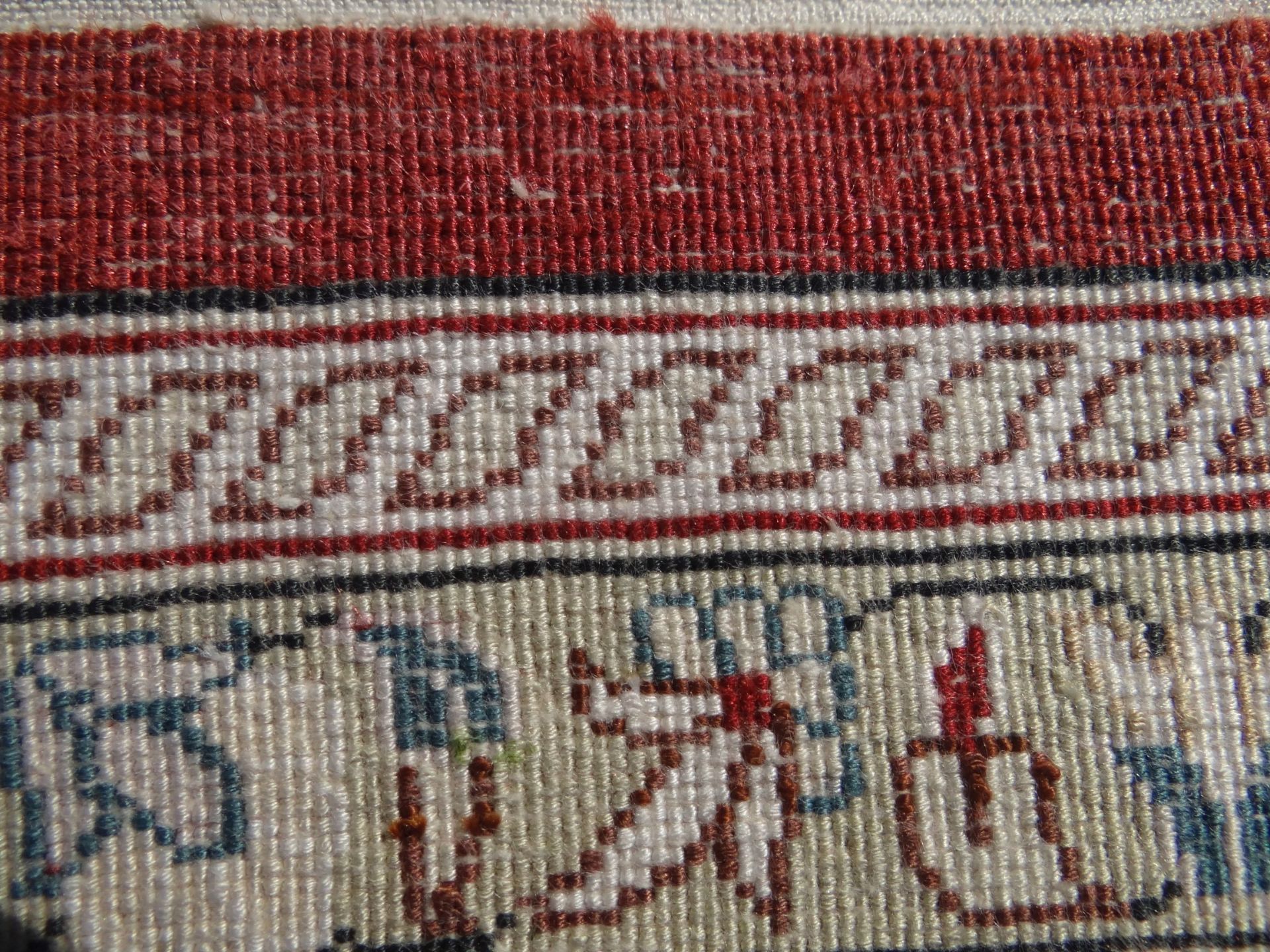 Siedenteppich, wohl Iran, 245x155 cm - Bild 6 aus 6