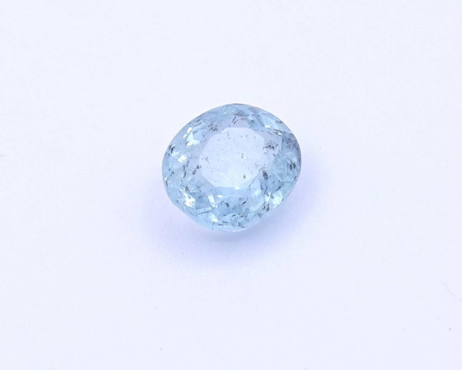 Aquamarin 1,35ct.,natürlich, 7,5x6,7x4,1m - Bild 5 aus 6