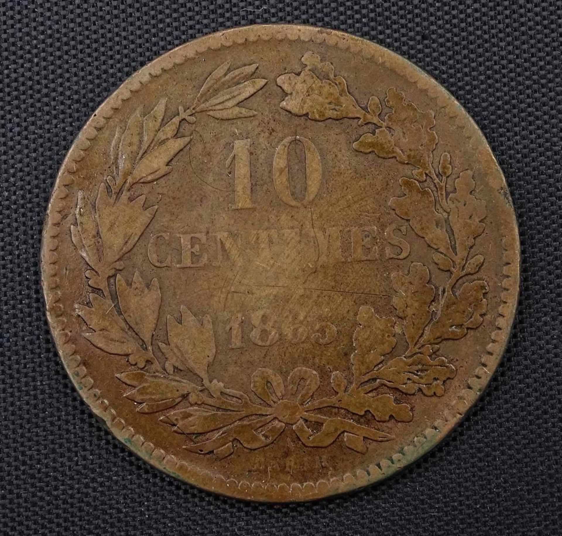 10 Centimes 1865, Grand Duche de Luxembourg