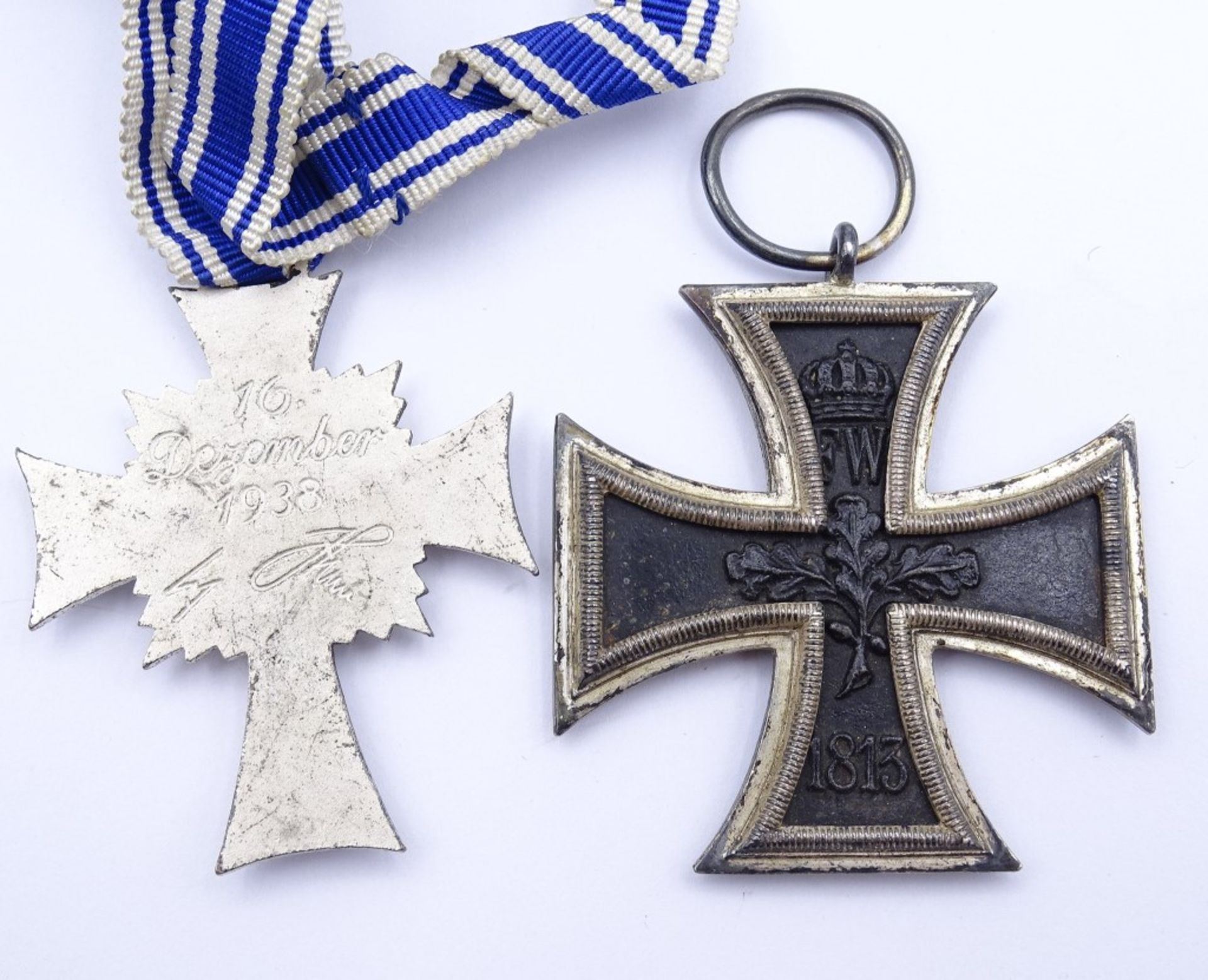 Mutterkreuz in Silber + EK 1WK Hersteller: D - Bild 3 aus 4