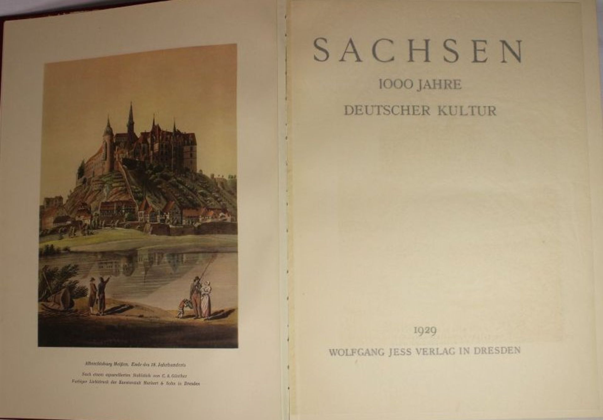 Sachsen - 1000 Jahre Deutsche Kultur, 1929, Wolfgang Jess Verlag Dresden. - Bild 2 aus 3
