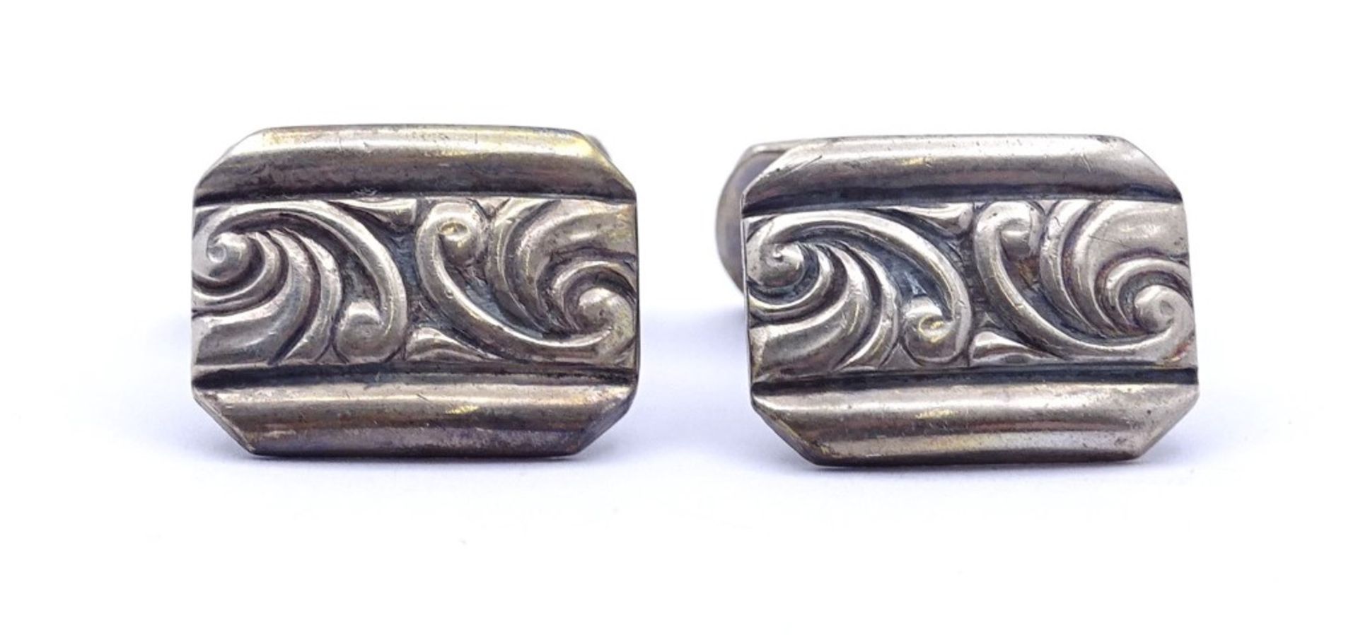 Paar alte Manschettenknöpfe,Silber 0.835 zus.16,1gr