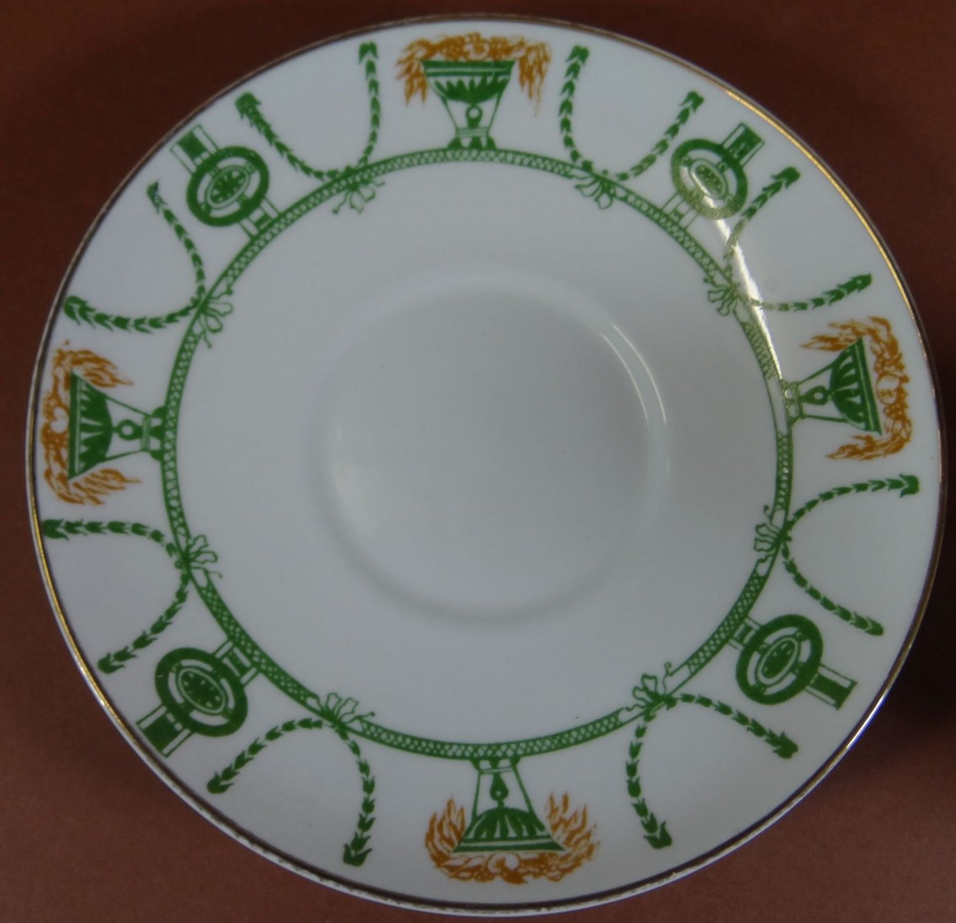 Jugendstil-Tasse mit U.T. "Lomonossov" Leningrad, Rand mit Chip und Riss - Image 3 of 7