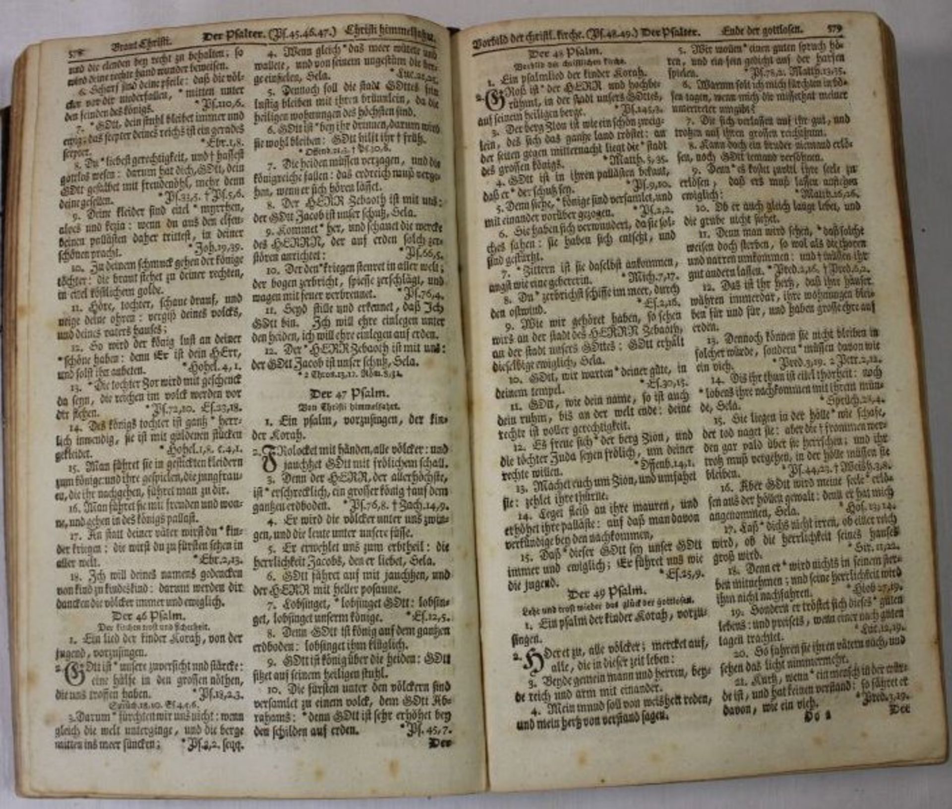 Bibel von 1761, Halle, Alters-u. Gebrauchsspuren. - Bild 4 aus 4