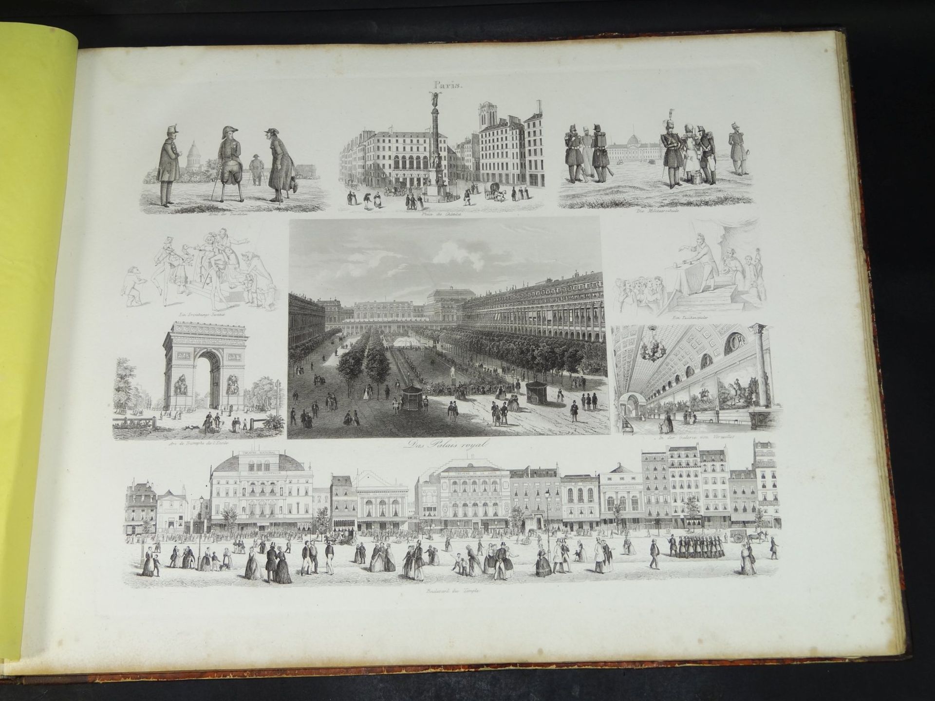 Emil Wendt "Bilder-Mappe für Länder-und Völkerkunde" Leipzig 1846 mit 41 Stichen, 32x40 cm, tw. - Bild 8 aus 10