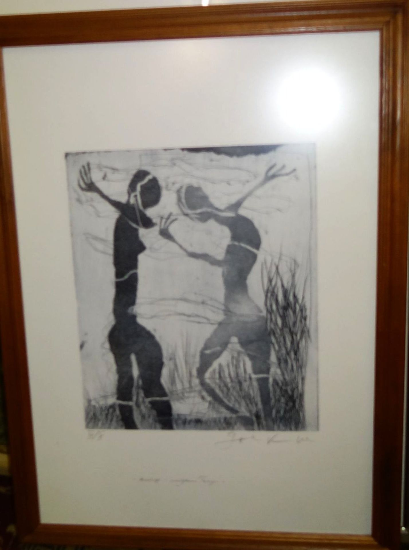 Günther KRESSL (1934) "Moorlicht-Unsichtbares Tanzen" IV/X, Aquatinta-Radierung 42,5 x 35,5 cm, ge - Bild 2 aus 4