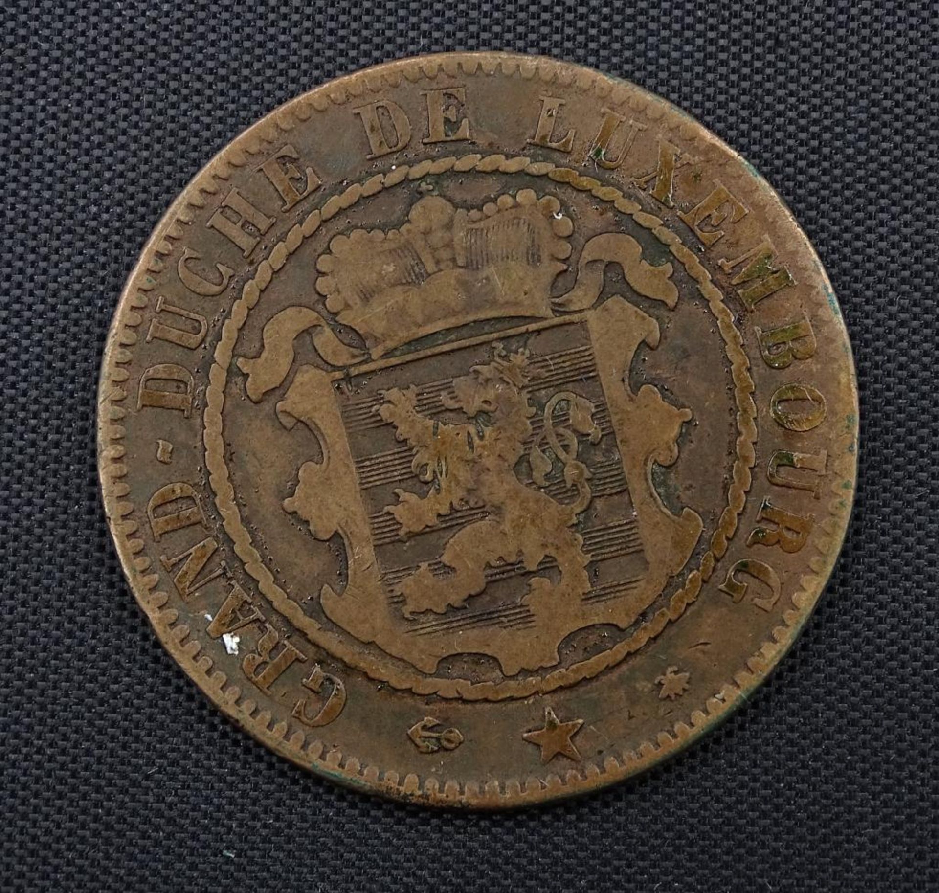 10 Centimes 1865, Grand Duche de Luxembourg - Image 2 of 2