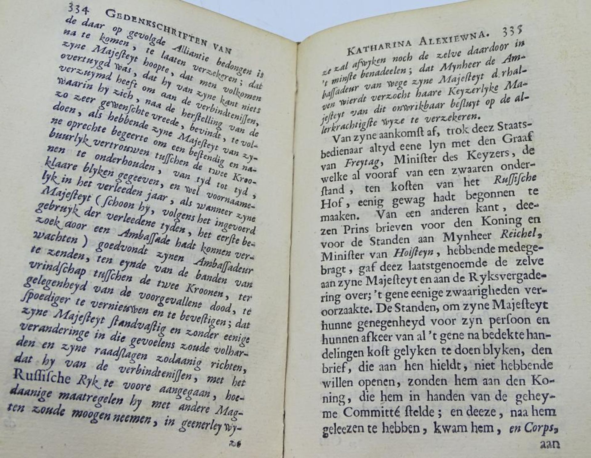 Gedenkschriften der Regeeringe van Katharina,I & II,Boekverkoopers Anno 1728,ca. 560 Seiten,mit Sta - Bild 8 aus 10