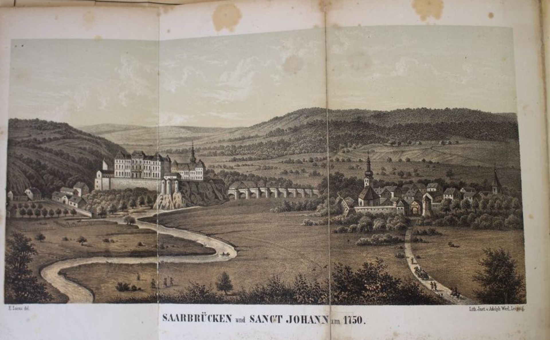 Adolph Köllner - Geschichte der Städte Saarbrücken uns St. Johann, 2 Bände, Saarbrücken 1865, - Bild 4 aus 5