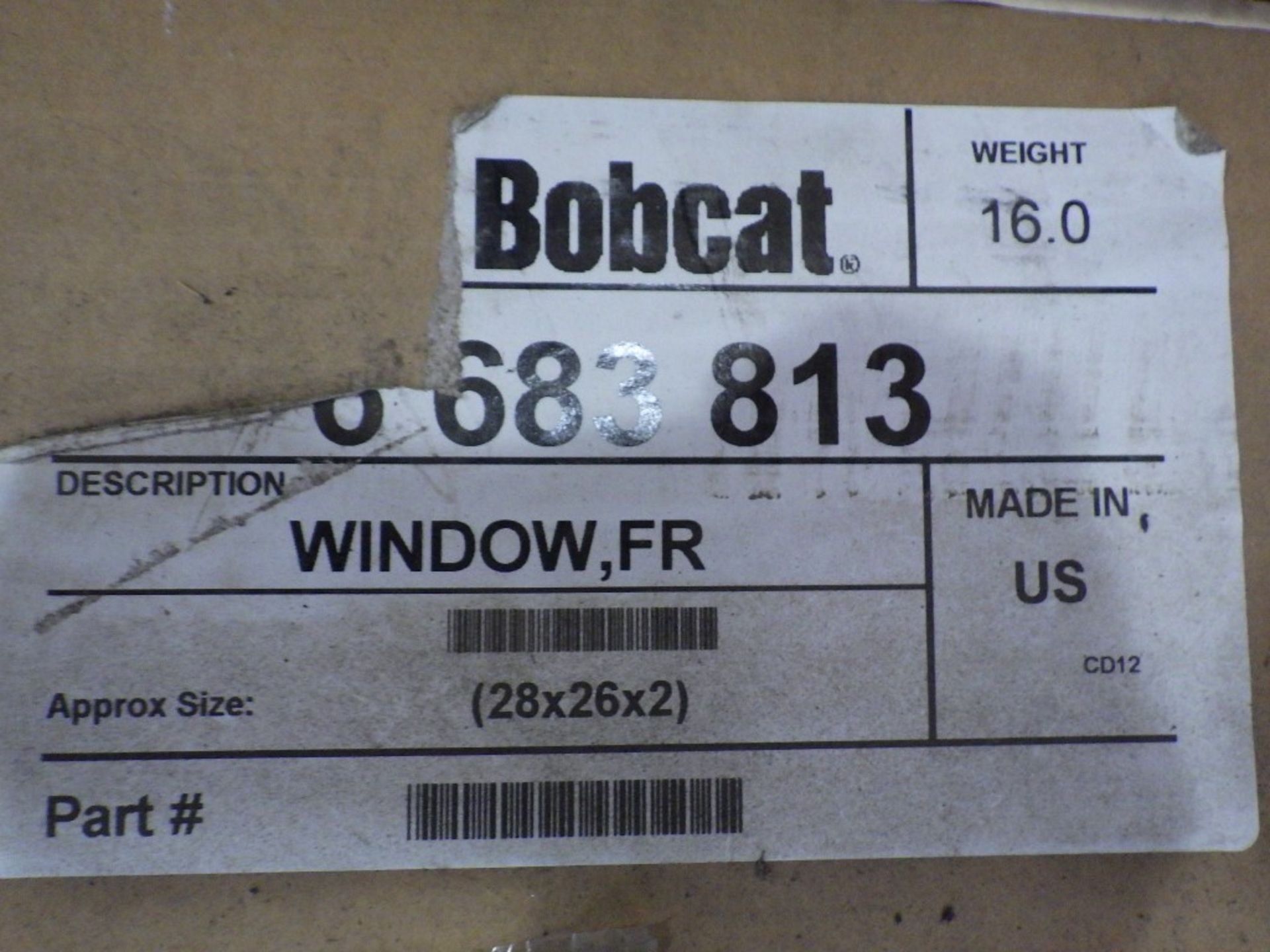 ASSORTED BOBCAT GLASS & MIRROR KIT P/N: 7173148, 6811918, M6805903, 6683813, 7155308 (2 OF) - Image 9 of 11