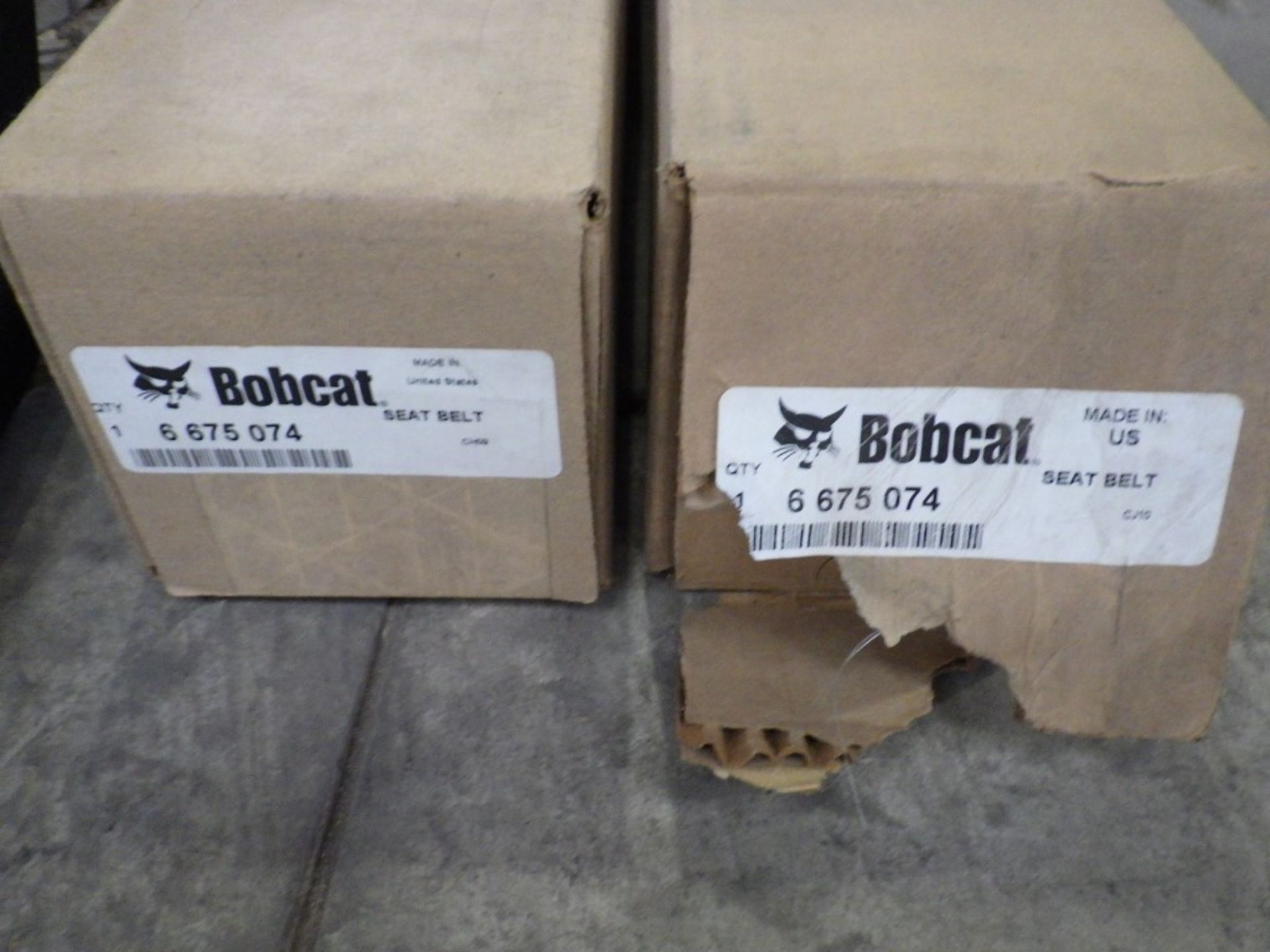 ASSORTED BOBCAT PARTS INCL. SAFETY FRAME / BARS, SEAT BELT, GAS STRUTS, HANDLES, LATCHES, NUTS, - Image 6 of 11