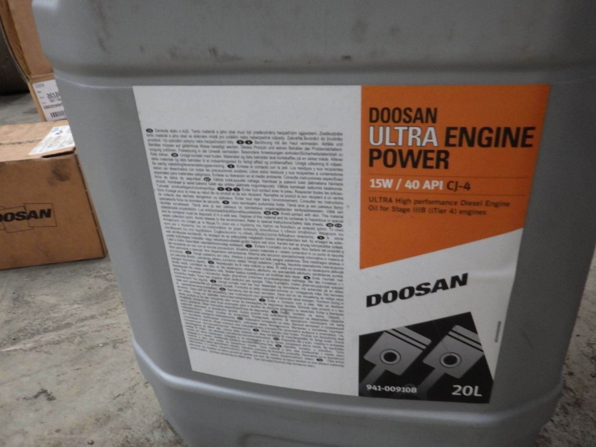 DOOSAN ULTRA POWER ENGINE OIL, 15W / 40API CJ-4, 20L (1 OF) - Image 2 of 3