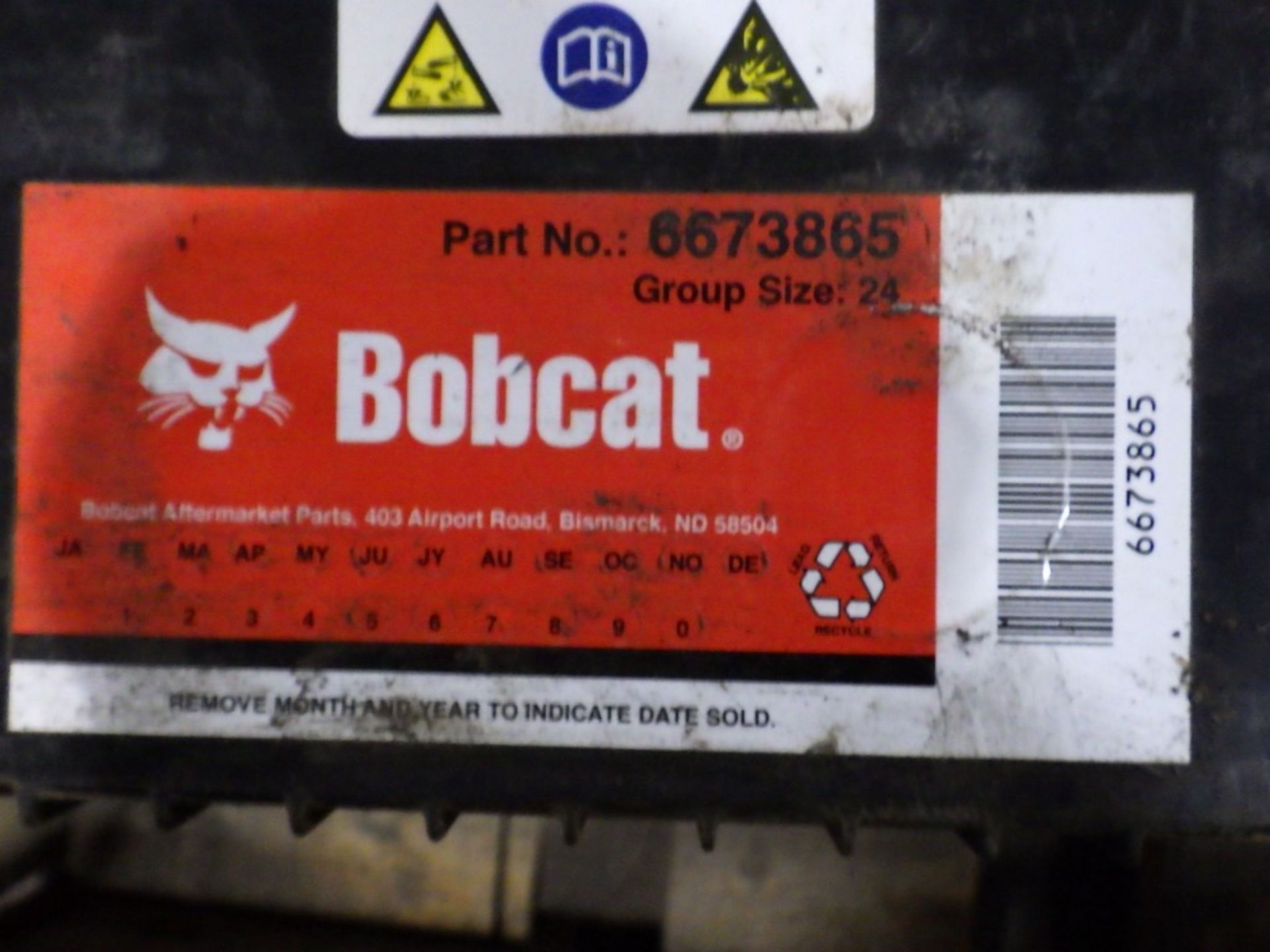 BOBCAT BATTERY SIZE 24 (9 OF) P/N: 667380 - Image 2 of 3