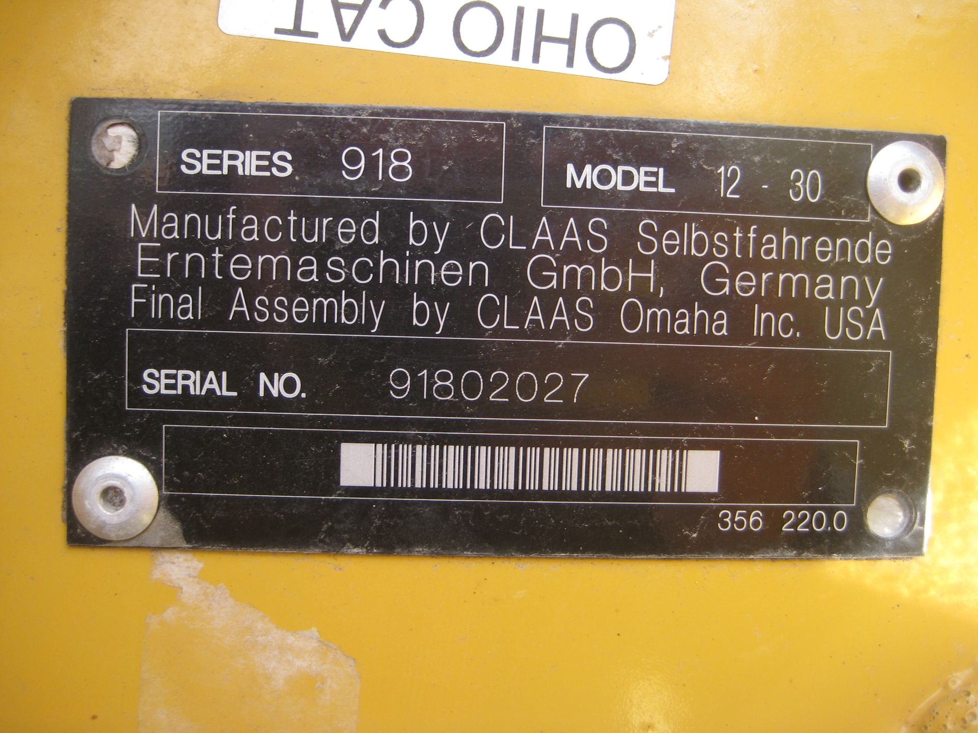 2012 CLAAS 12-30 CORN HEAD, SN 91802027 - Image 17 of 17