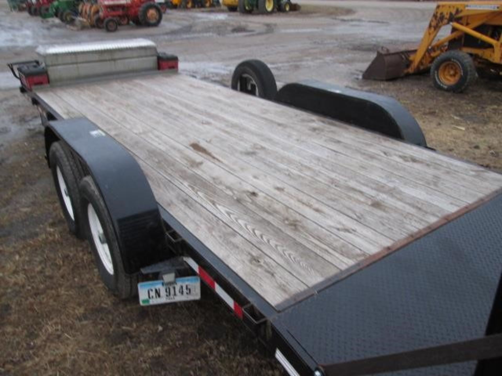 2014 H&H 20’ TRAILER, 7000# AXLES, RAMPS - Image 7 of 9