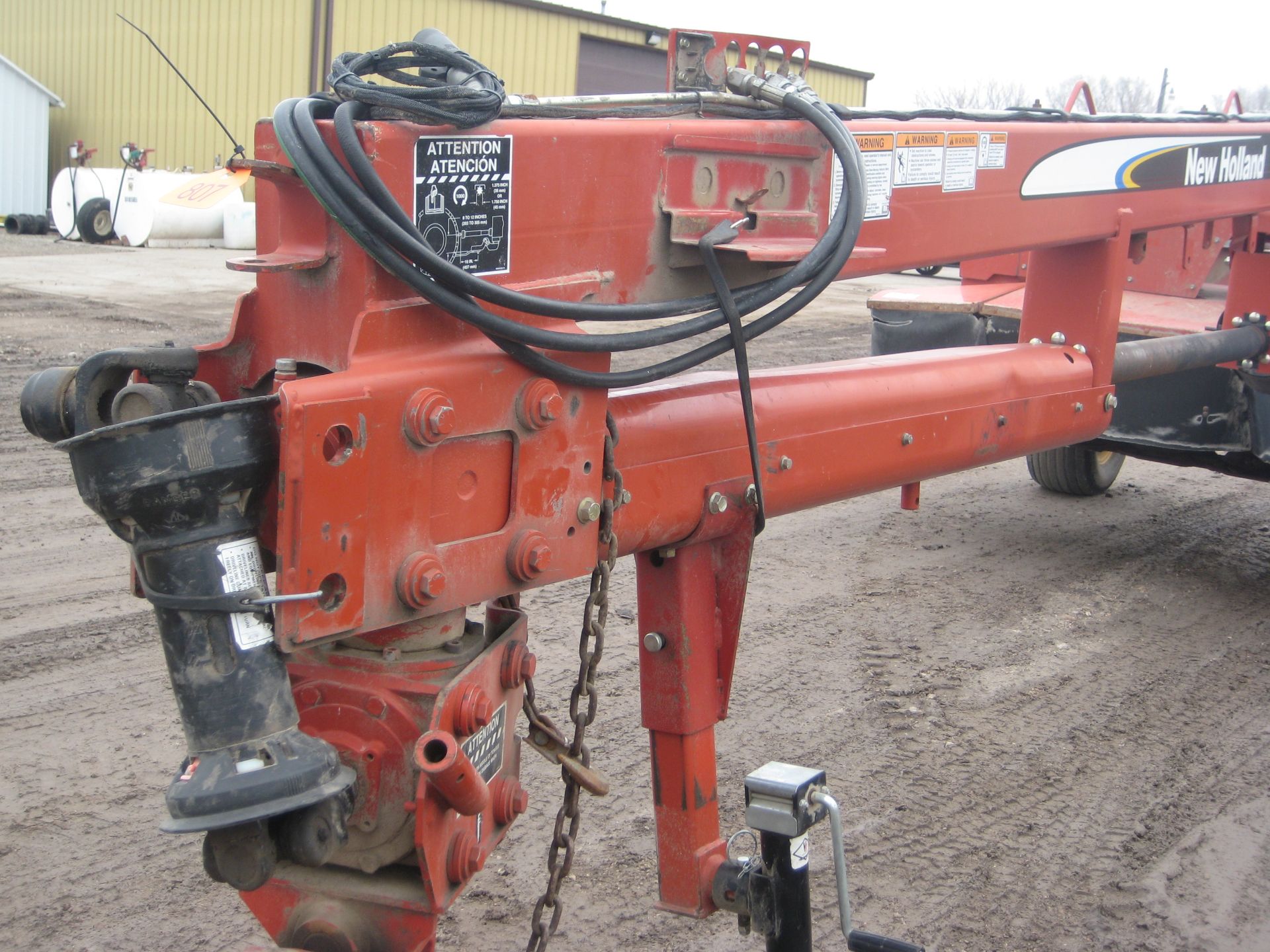 ‘07 NH 1431 MOWER CONDITIONER, SN-Y6B230822, RUBBER ROLLS, DRAWBAR SWIVEL HITCH, GOOD PAINT - Image 3 of 18