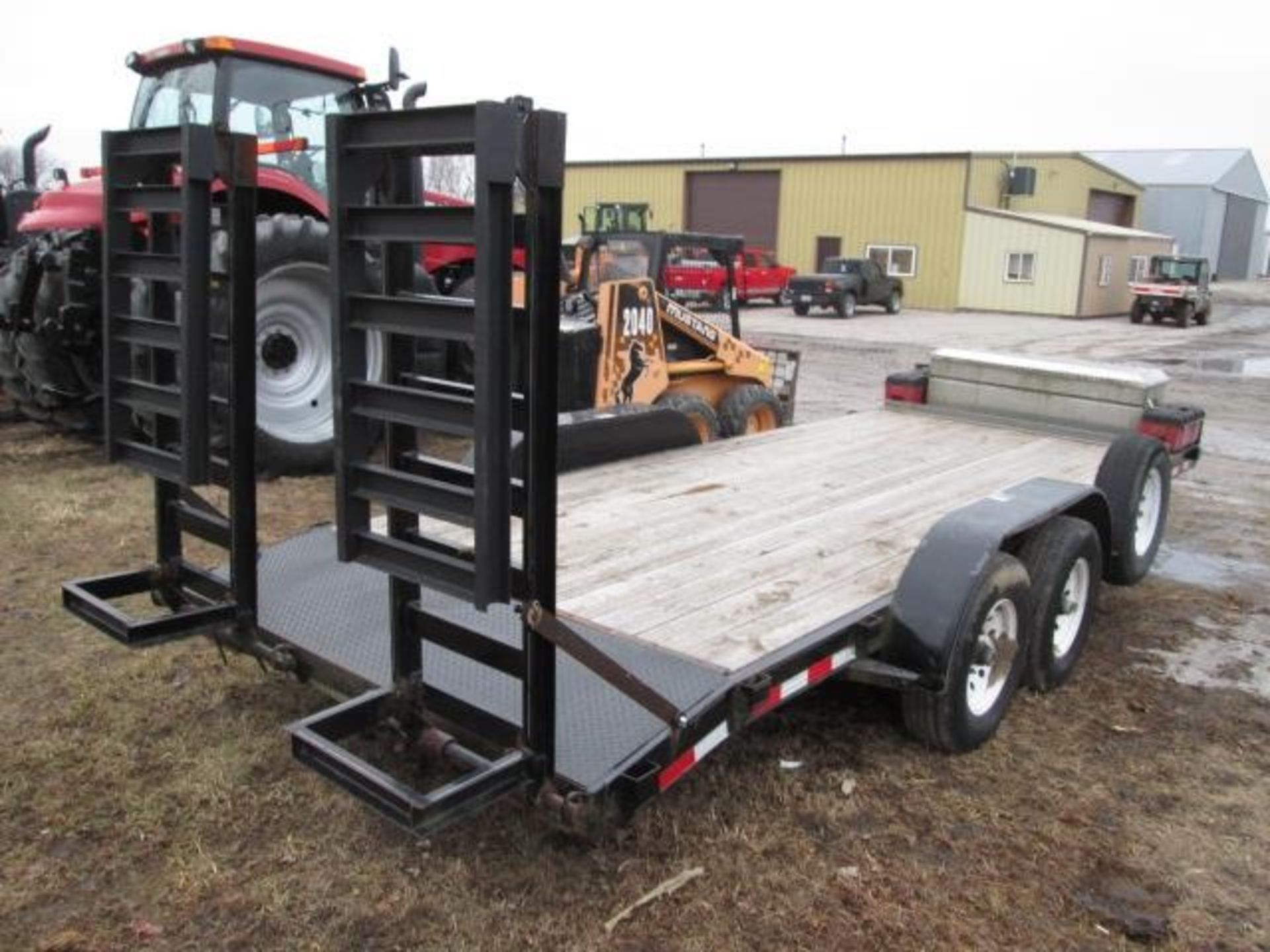 2014 H&H 20’ TRAILER, 7000# AXLES, RAMPS - Image 2 of 9