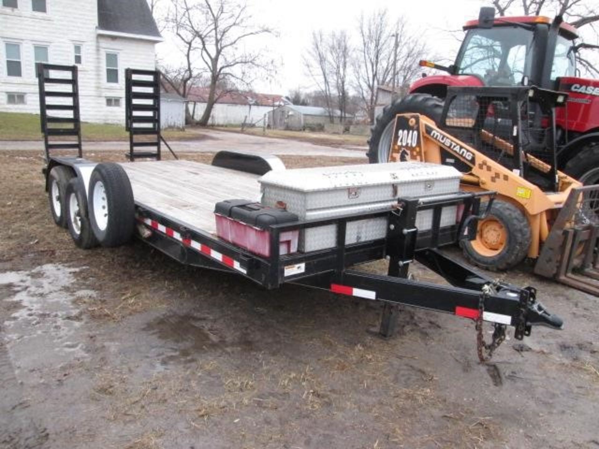 2014 H&H 20’ TRAILER, 7000# AXLES, RAMPS