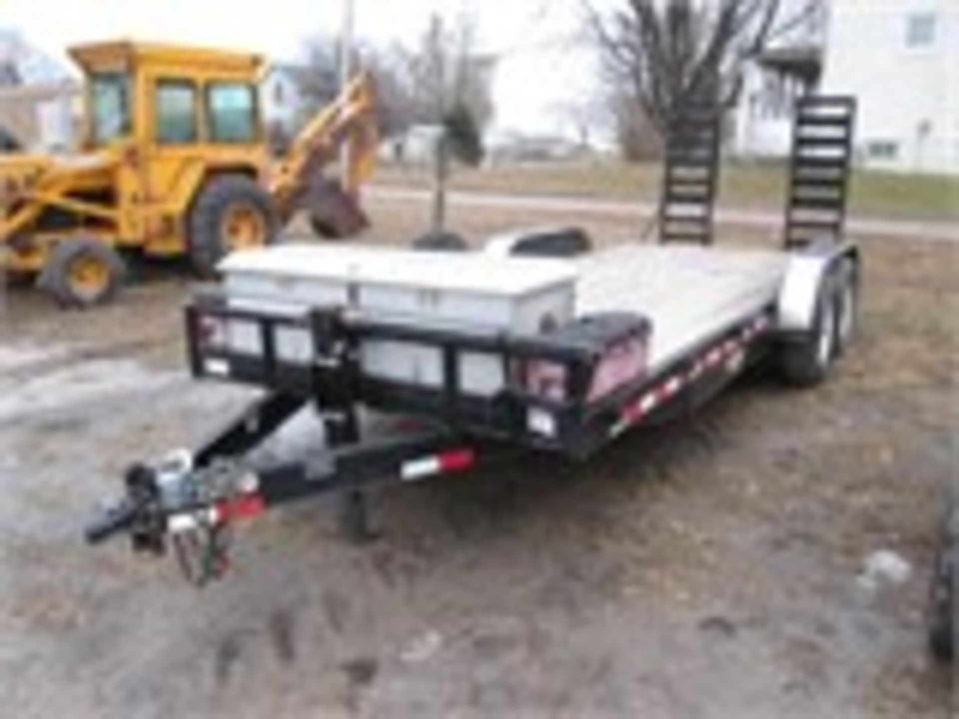 2014 H&H 20’ TRAILER, 7000# AXLES, RAMPS - Image 9 of 9