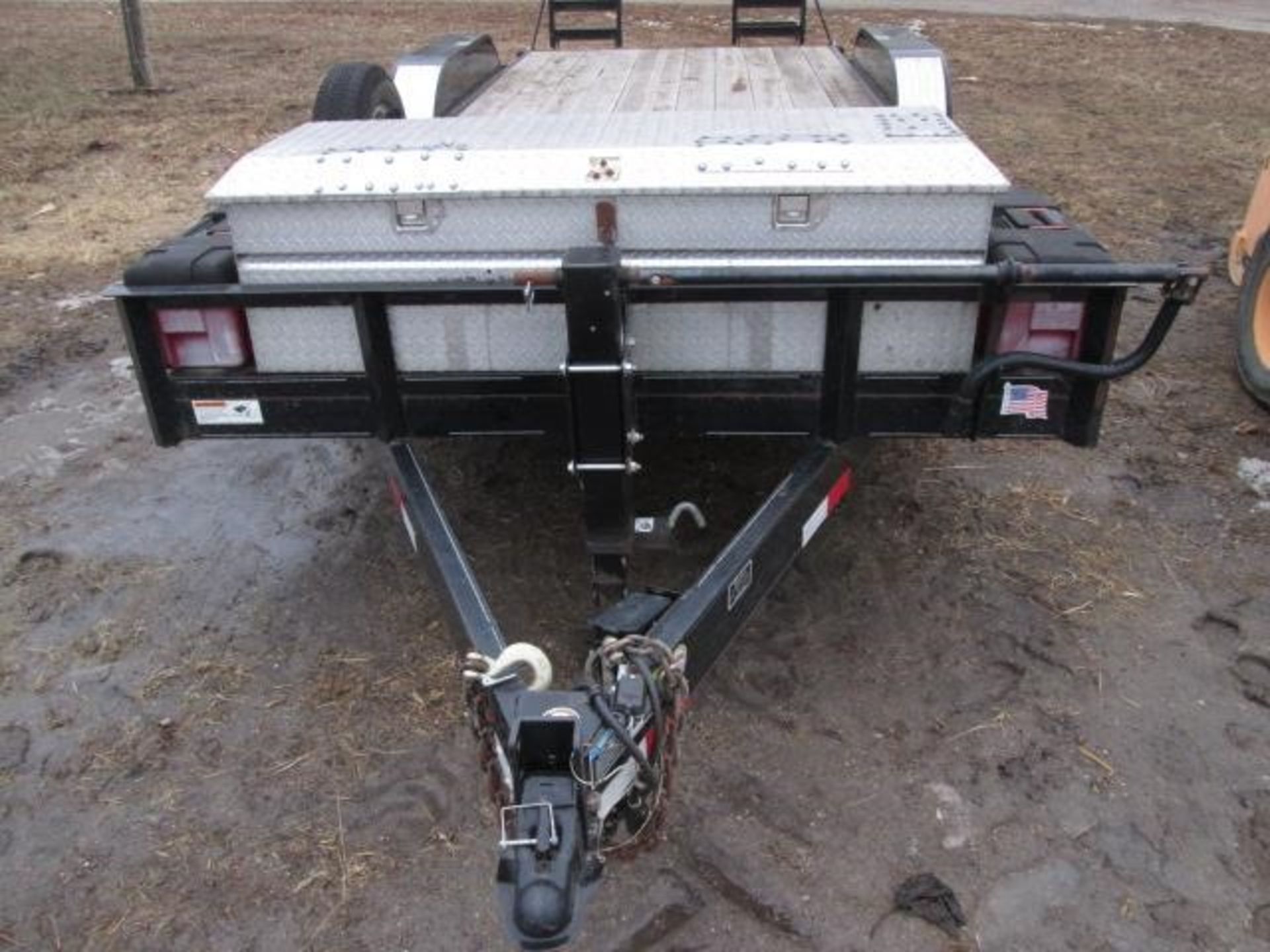 2014 H&H 20’ TRAILER, 7000# AXLES, RAMPS - Image 8 of 9