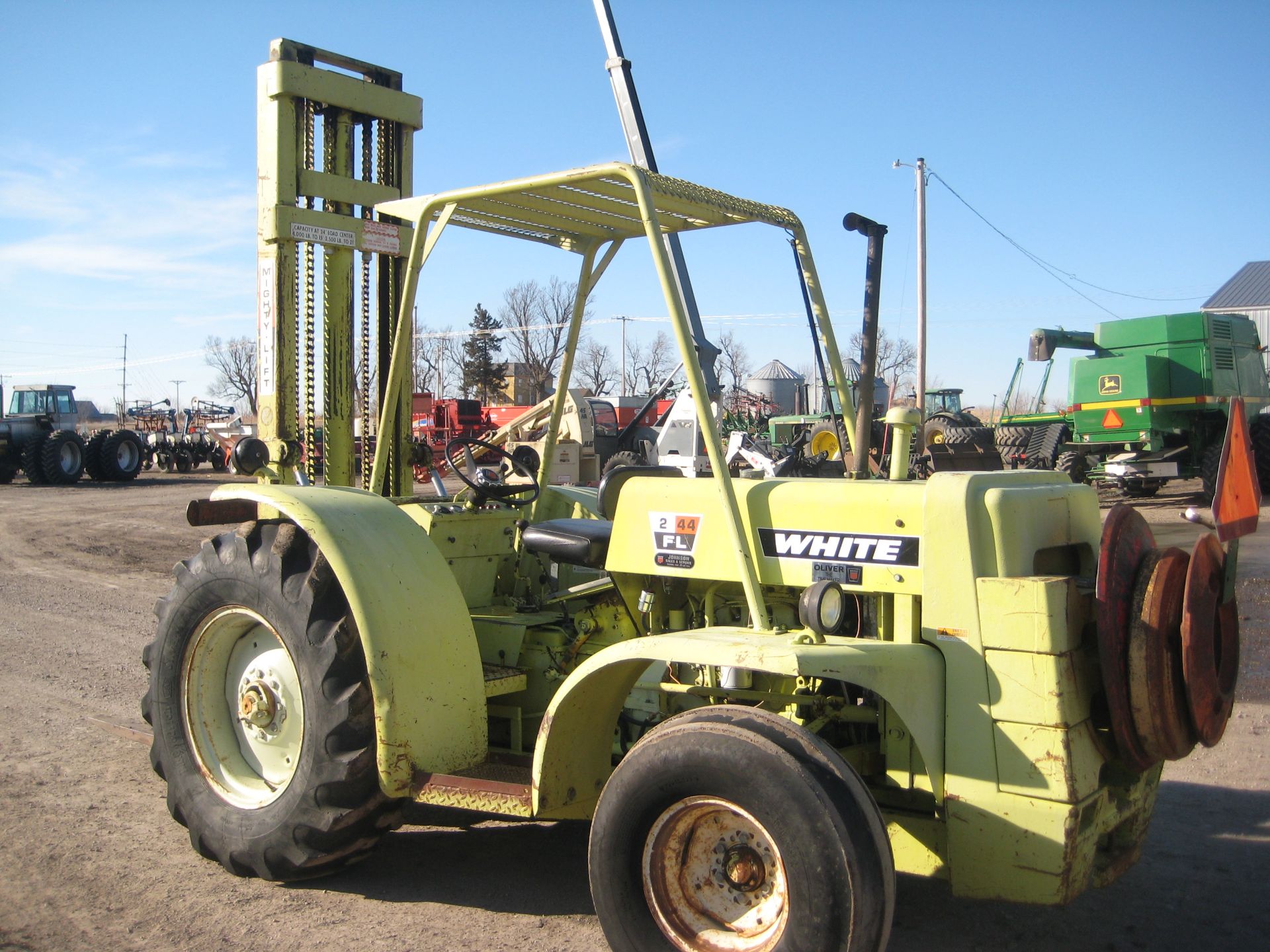 WHITE 2-44 FL, 5000# FORKLIFT, GAS, SIDESHIFT, SN-259 470-483 - Image 2 of 21